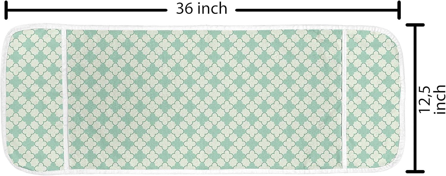 imageAmbesonne Hot Pink Microwave Oven Cover Valentines Day Inspired Black Mini Hearts on Fuchsia Backdrop Abstract Design Water Resistant Organizer with Pockets for Kitchen 36 x 12 Fuchsia BlackMint Emerald Pale Green