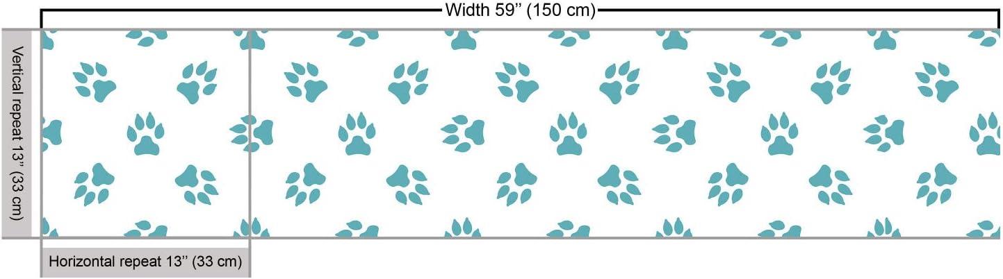 imageAmbesonne Paris Fabric by The Yard Valentines Day Theme with Eiffel Kissing Couple Hot Air Balloon Wedding Concept Decorative Fabric for Upholstery and Home Accents 2 Yards Pink RoseSeafoam White