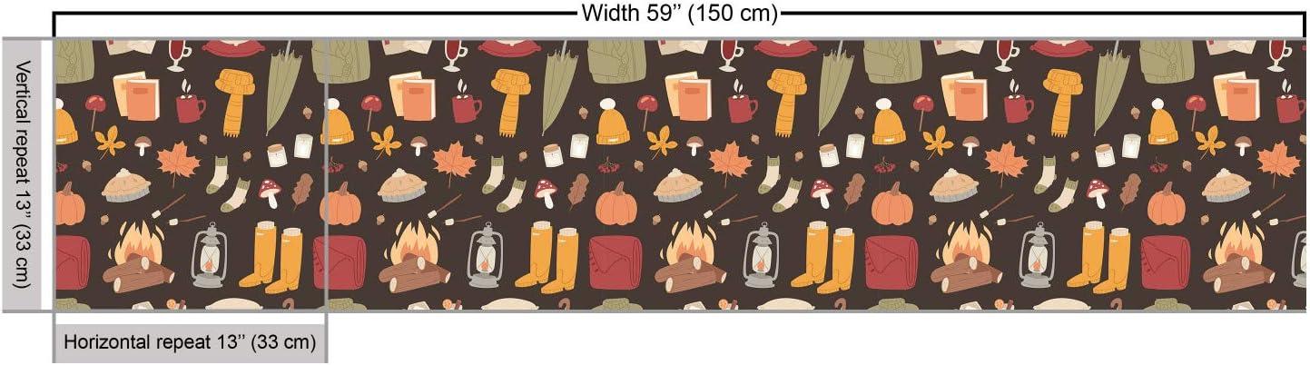 imageAmbesonne Paris Fabric by The Yard Valentines Day Theme with Eiffel Kissing Couple Hot Air Balloon Wedding Concept Decorative Fabric for Upholstery and Home Accents 2 Yards Pink RoseOrange