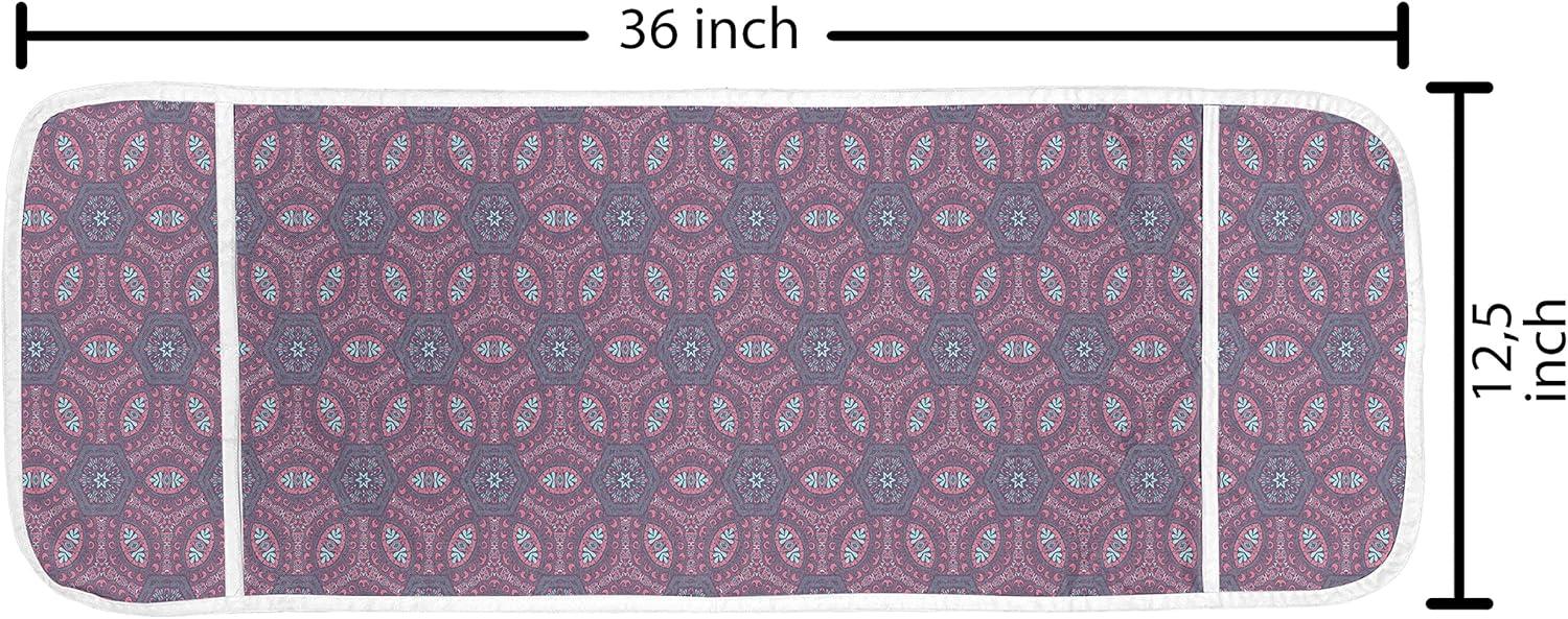 imageAmbesonne Pets Microwave Oven Cover Cats with Hearts Valentines Day Theme Lovers Kitten Meow Doodle Water Resistant Organizer with Pockets for Kitchen 36 x 12 Black Magenta and BluePale Eggplant Pink