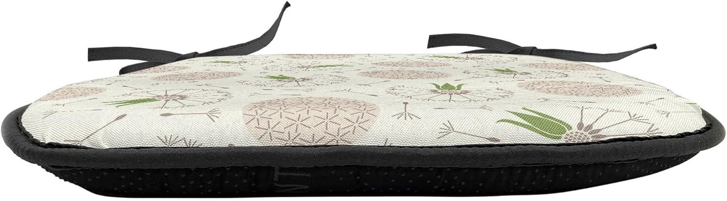 imageAmbesonne Romantic Chair Seating Cushion Set of 4 Valentines Day Love You Calligraphy with Hearts Pastel Colored Design AntiSlip Seat Padding for Kitchen amp Patio 16x16 Pale Pink TealBeige Taupe Fern Green