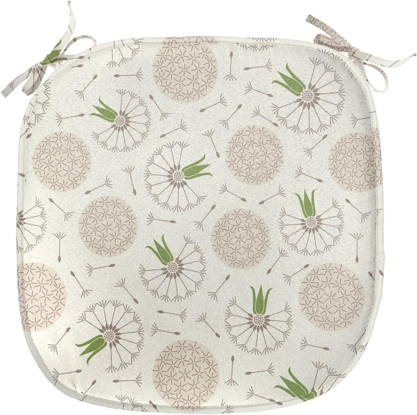 imageAmbesonne Romantic Chair Seating Cushion Set of 4 Valentines Day Love You Calligraphy with Hearts Pastel Colored Design AntiSlip Seat Padding for Kitchen amp Patio 16x16 Pale Pink TealBeige Taupe Fern Green