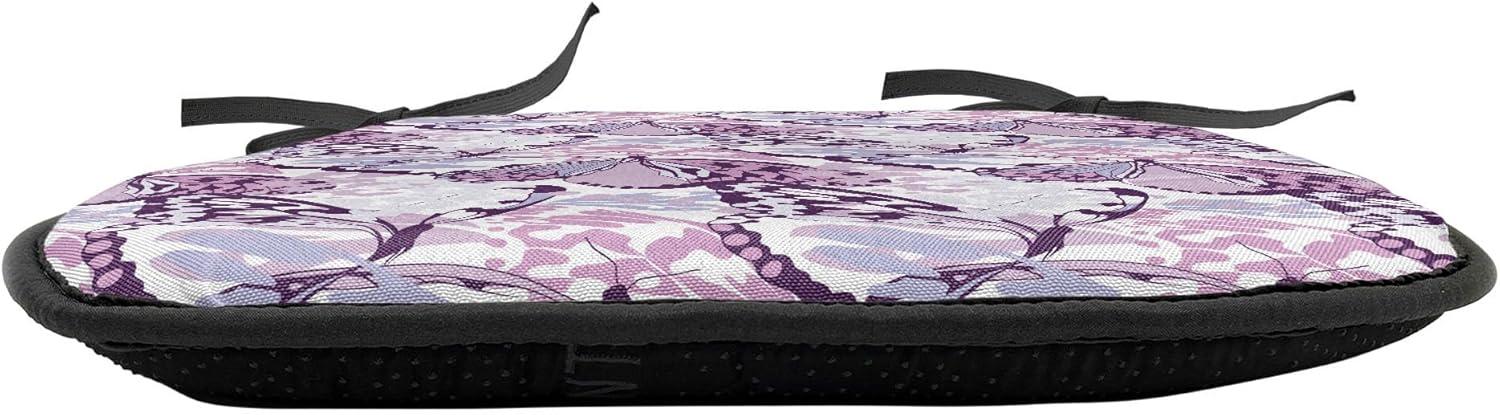 imageAmbesonne Romantic Chair Seating Cushion Set of 6 Valentines Day Style Rose Composition Love in Pastel Colors AntiSlip Seat Padding for Kitchen amp Patio 16x16 Aqua Dark Coral BeigeLavender Lilac Violet