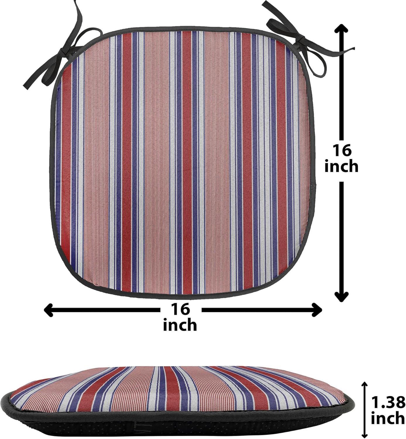 imageAmbesonne Romantic Chair Seating Cushion Set of 6 Valentines Day Style Rose Composition Love in Pastel Colors AntiSlip Seat Padding for Kitchen amp Patio 16x16 Aqua Dark Coral BeigeRuby Navy Blue Grey