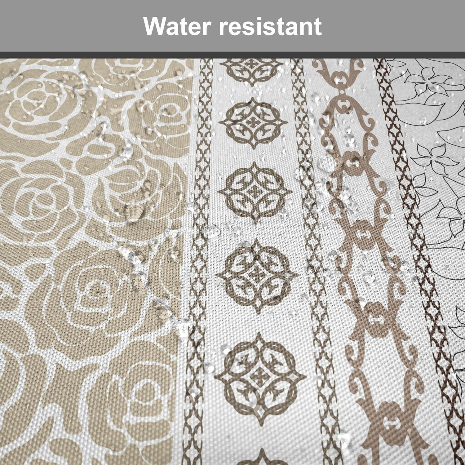 imageAmbesonne Romantic Chair Seating Cushion Set of 6 Valentines Day Style Rose Composition Love in Pastel Colors AntiSlip Seat Padding for Kitchen amp Patio 16x16 Aqua Dark Coral BeigeGrey Tan and White