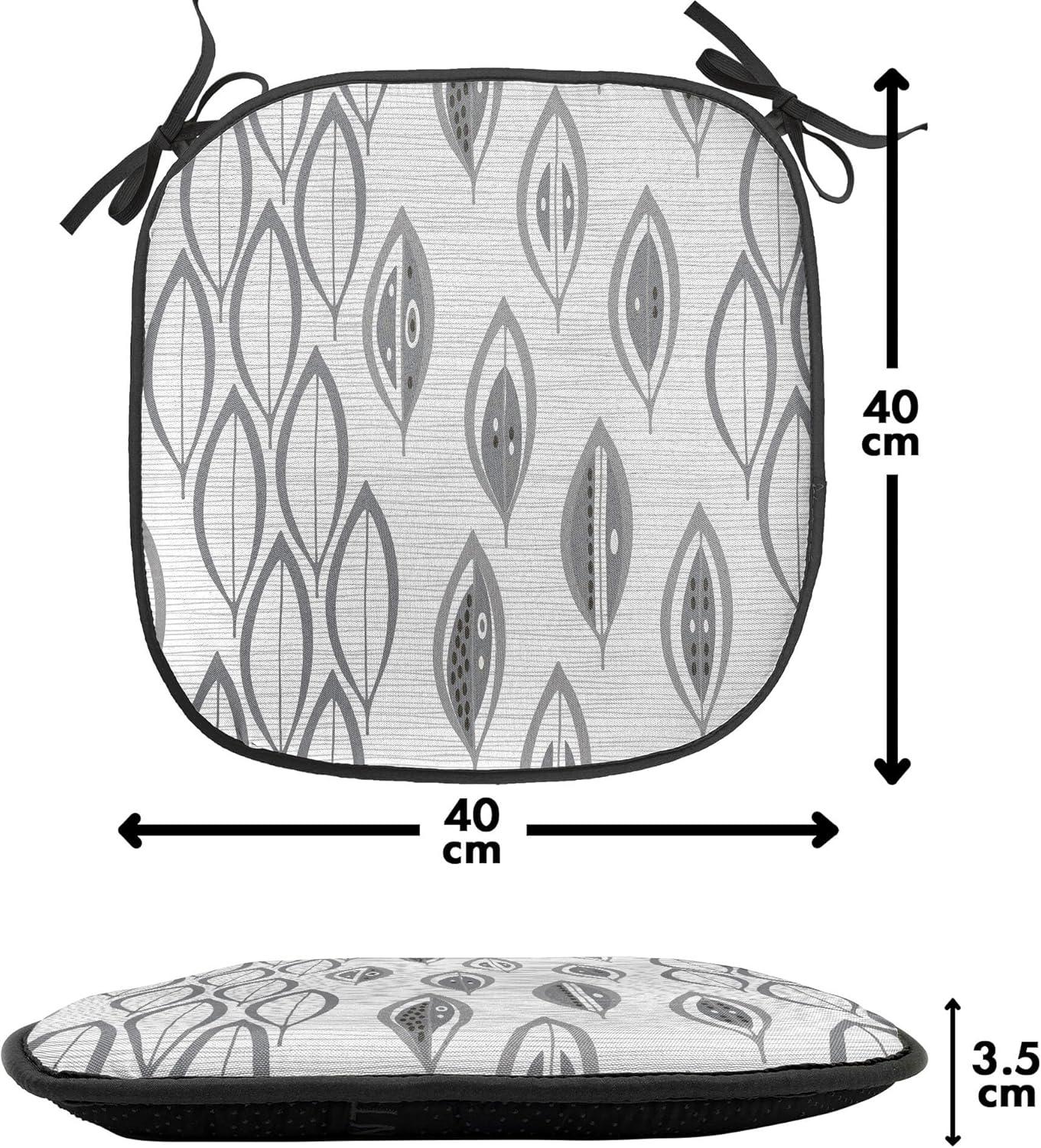 imageAmbesonne Romantic Chair Seating Cushion Set of 6 Valentines Day Style Rose Composition Love in Pastel Colors AntiSlip Seat Padding for Kitchen amp Patio 16x16 Aqua Dark Coral BeigeGrey and Pale Grey