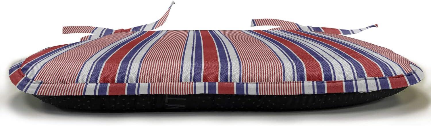 imageAmbesonne Romantic Chair Seating Cushion Set of 6 Valentines Day Style Rose Composition Love in Pastel Colors AntiSlip Seat Padding for Kitchen amp Patio 16x16 Aqua Dark Coral BeigeRuby Navy Blue Grey