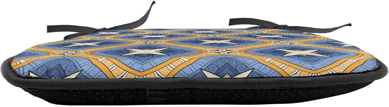 imageAmbesonne Romantic Chair Seating Cushion Set of 6 Valentines Day Style Rose Composition Love in Pastel Colors AntiSlip Seat Padding for Kitchen amp Patio 16x16 Aqua Dark Coral BeigeBlue Orange Beige