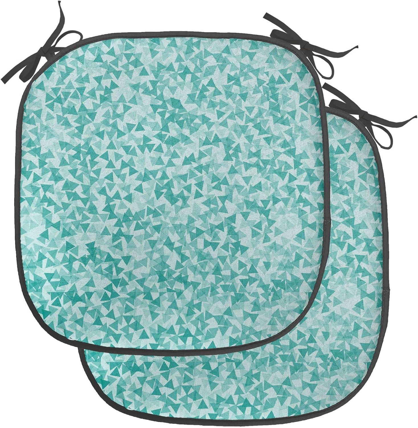 imageAmbesonne Romantic Chair Seating Cushion Set of 6 Valentines Day Style Rose Composition Love in Pastel Colors AntiSlip Seat Padding for Kitchen amp Patio 16x16 Aqua Dark Coral BeigeTurquoise Teal