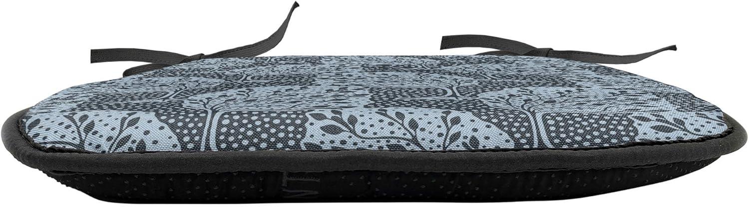 imageAmbesonne Romantic Chair Seating Cushion Set of 6 Valentines Day Style Rose Composition Love in Pastel Colors AntiSlip Seat Padding for Kitchen amp Patio 16x16 Aqua Dark Coral BeigePale Blue Dark Blue