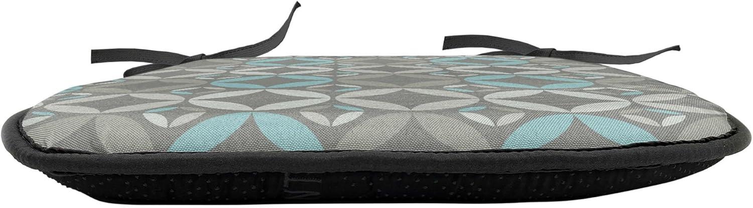 imageAmbesonne Romantic Chair Seating Cushion Set of 6 Valentines Day Style Rose Composition Love in Pastel Colors AntiSlip Seat Padding for Kitchen amp Patio 16x16 Aqua Dark Coral BeigeGrey Pale Blue Pale Grey