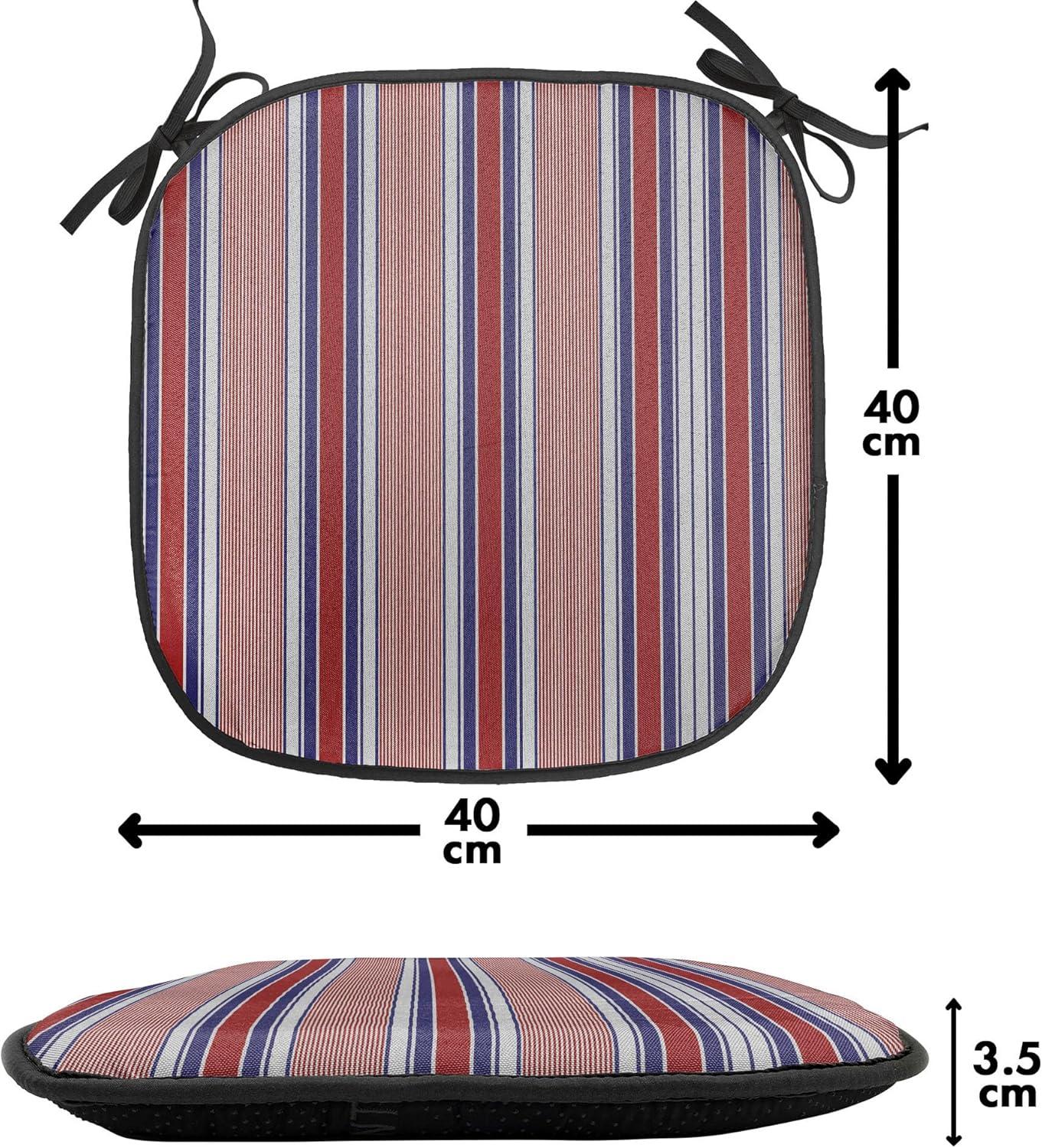 imageAmbesonne Romantic Chair Seating Cushion Set of 6 Valentines Day Style Rose Composition Love in Pastel Colors AntiSlip Seat Padding for Kitchen amp Patio 16x16 Aqua Dark Coral BeigeRuby Navy Blue Grey