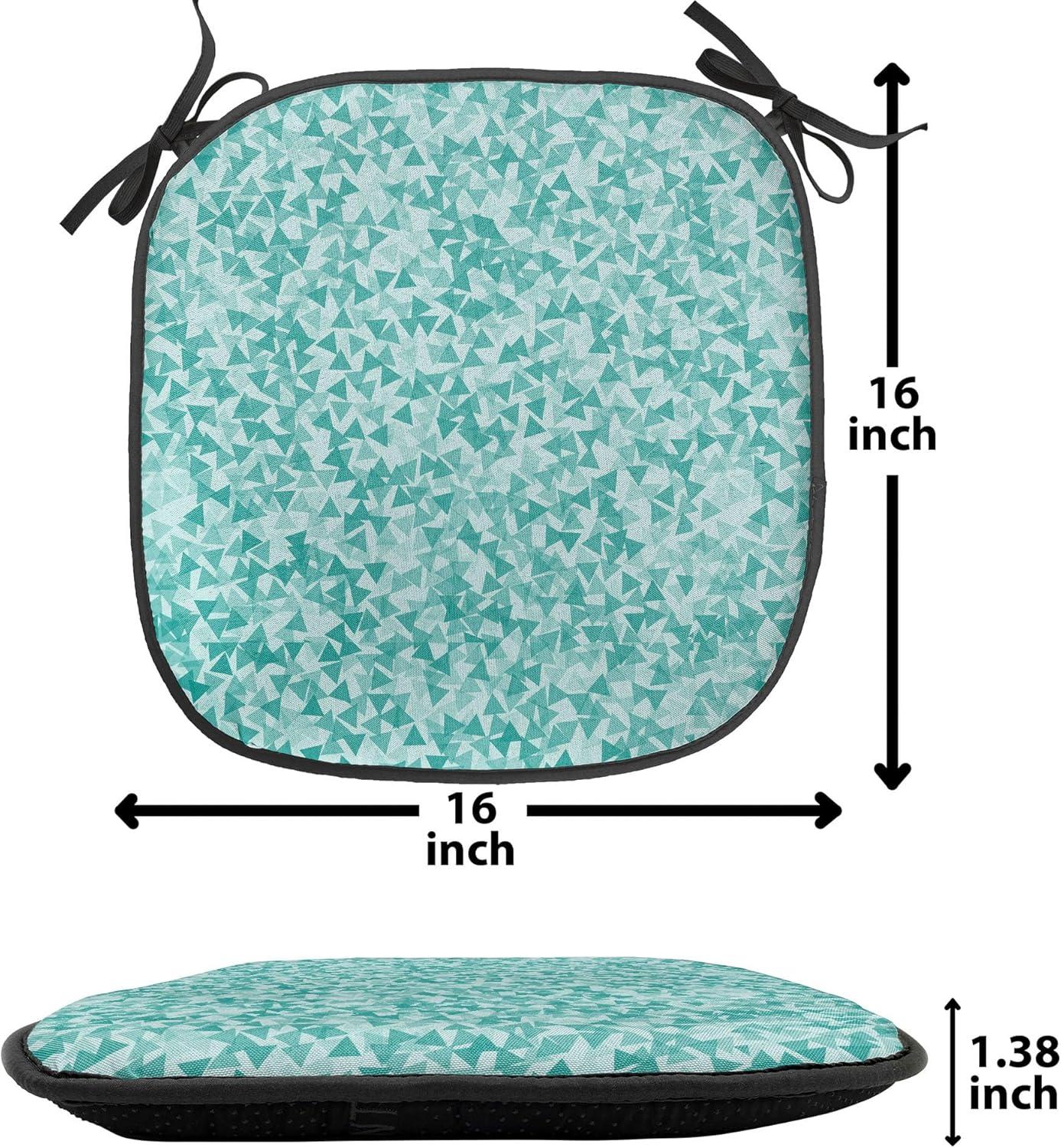 imageAmbesonne Romantic Chair Seating Cushion Set of 6 Valentines Day Style Rose Composition Love in Pastel Colors AntiSlip Seat Padding for Kitchen amp Patio 16x16 Aqua Dark Coral BeigeTurquoise Teal