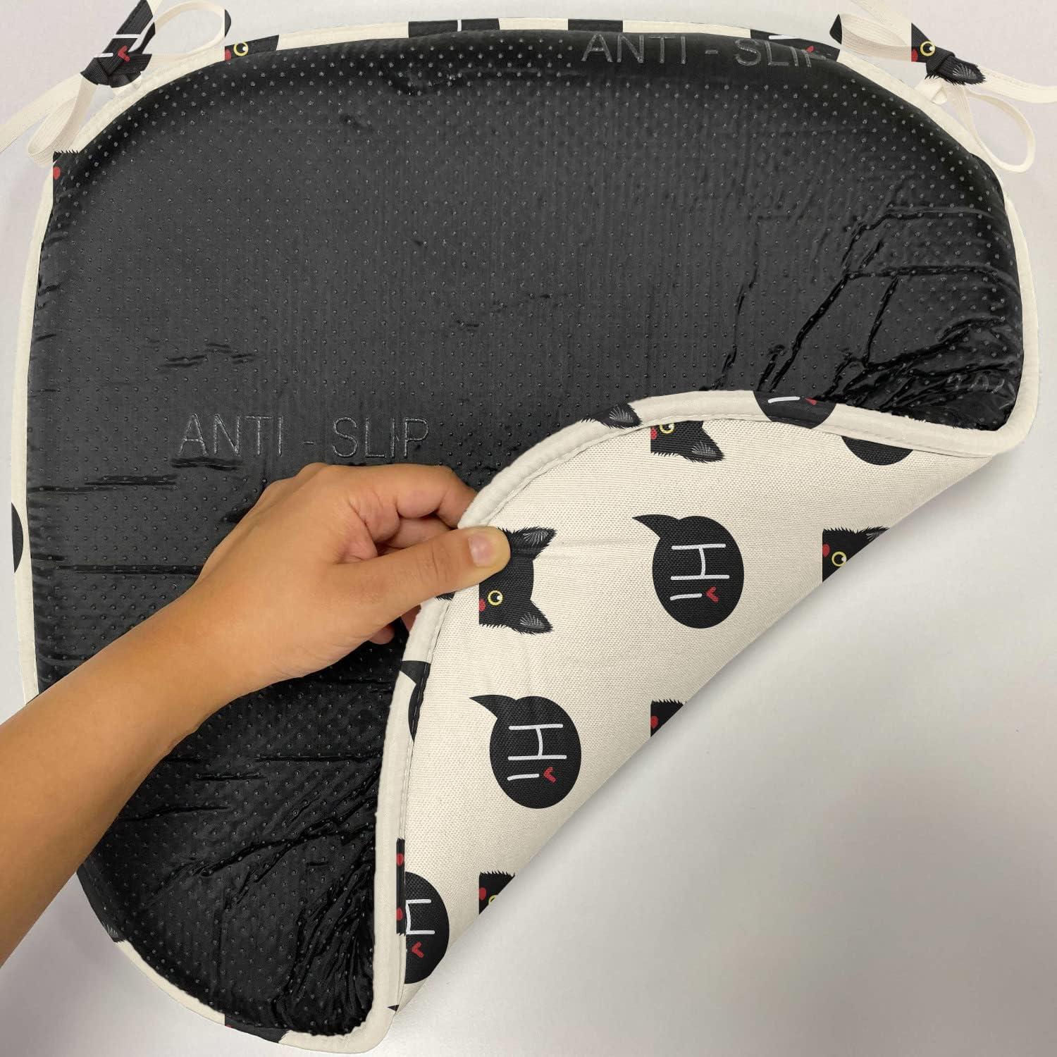 imageAmbesonne Romantic Chair Seating Cushion Set of 6 Valentines Day Style Rose Composition Love in Pastel Colors AntiSlip Seat Padding for Kitchen amp Patio 16x16 Aqua Dark Coral BeigeIvory Black Ruby
