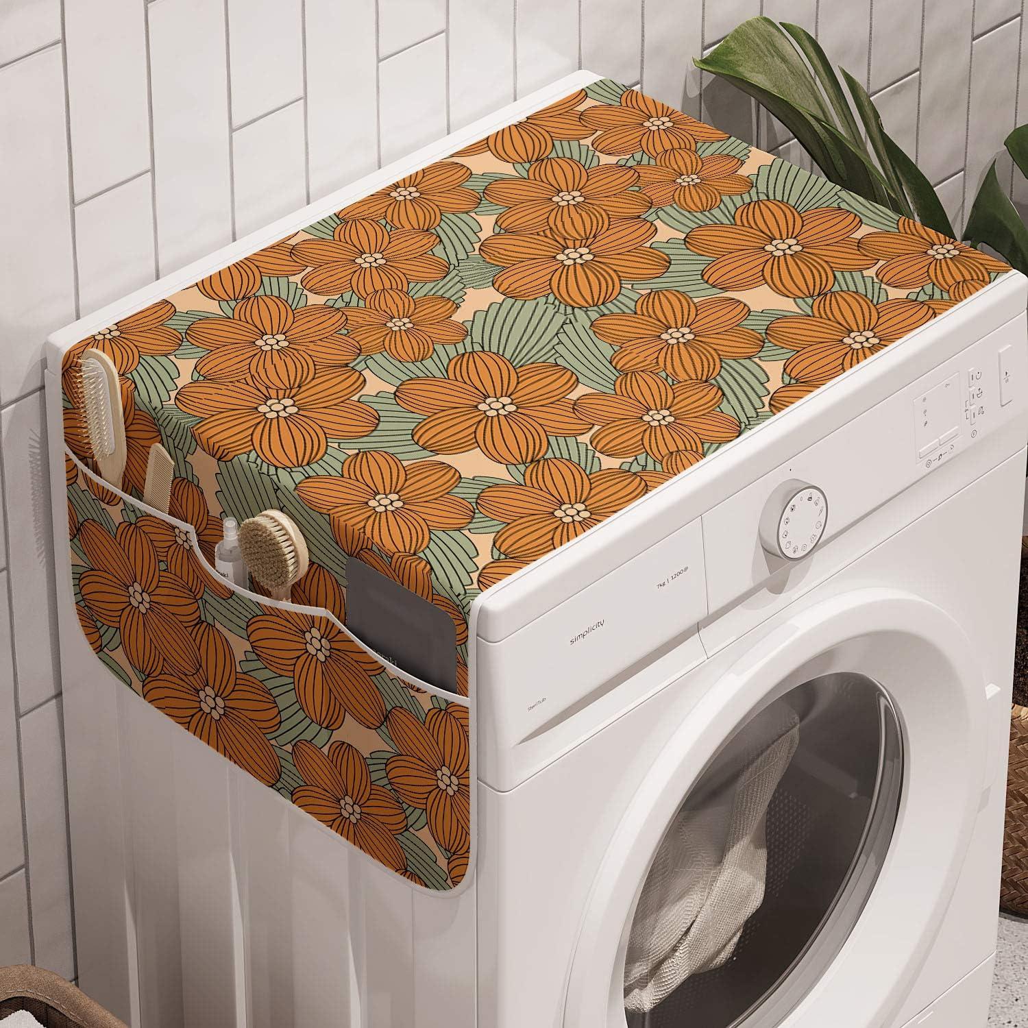 imageAmbesonne Romantic Microwave Oven Cover Gothic Hearts Tattoo Style Valentines Love Graffiti Grunge Illustration Water Resistant Organizer with Pockets for Kitchen 36 x 12 Pale Grey BlackAmber Almond Green Beige