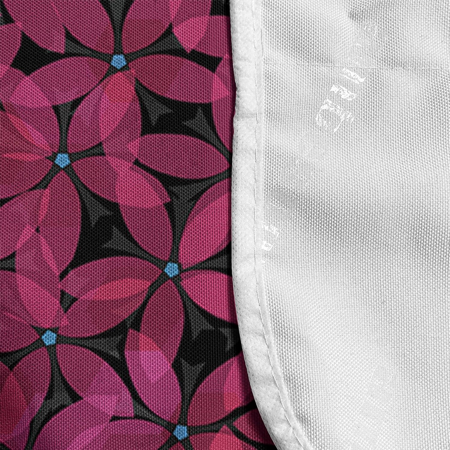 imageAmbesonne Romantic Microwave Oven Cover Gothic Hearts Tattoo Style Valentines Love Graffiti Grunge Illustration Water Resistant Organizer with Pockets for Kitchen 36 x 12 Pale Grey BlackCharcoal Grey Hot Pink