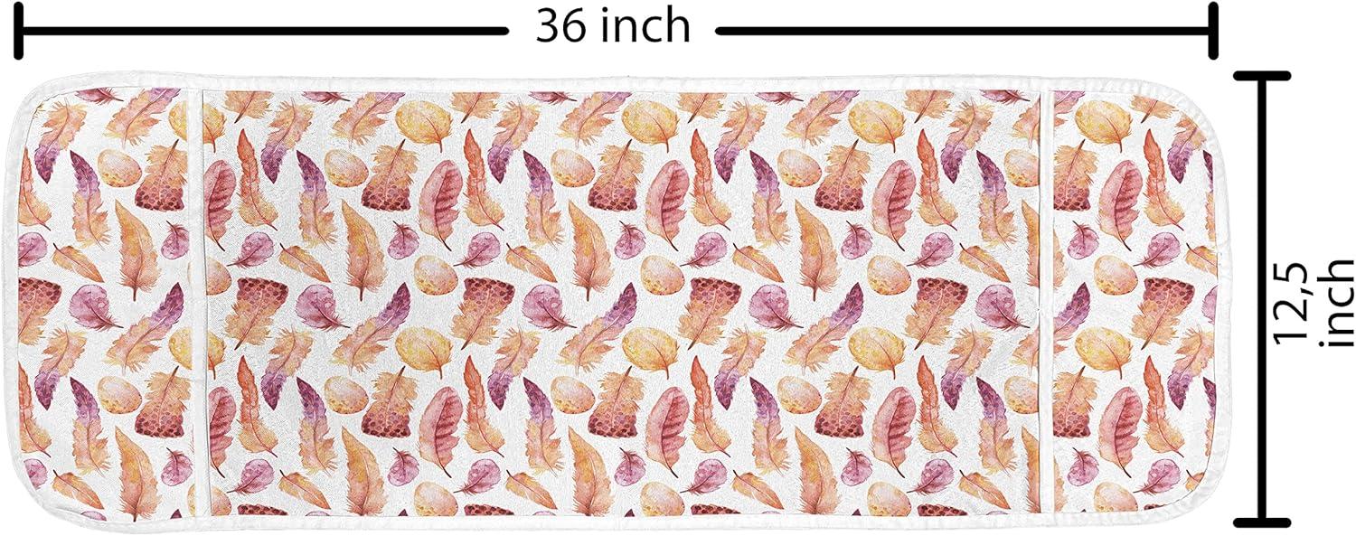 imageAmbesonne Romantic Microwave Oven Cover Gothic Hearts Tattoo Style Valentines Love Graffiti Grunge Illustration Water Resistant Organizer with Pockets for Kitchen 36 x 12 Pale Grey BlackOrange Beige Purple