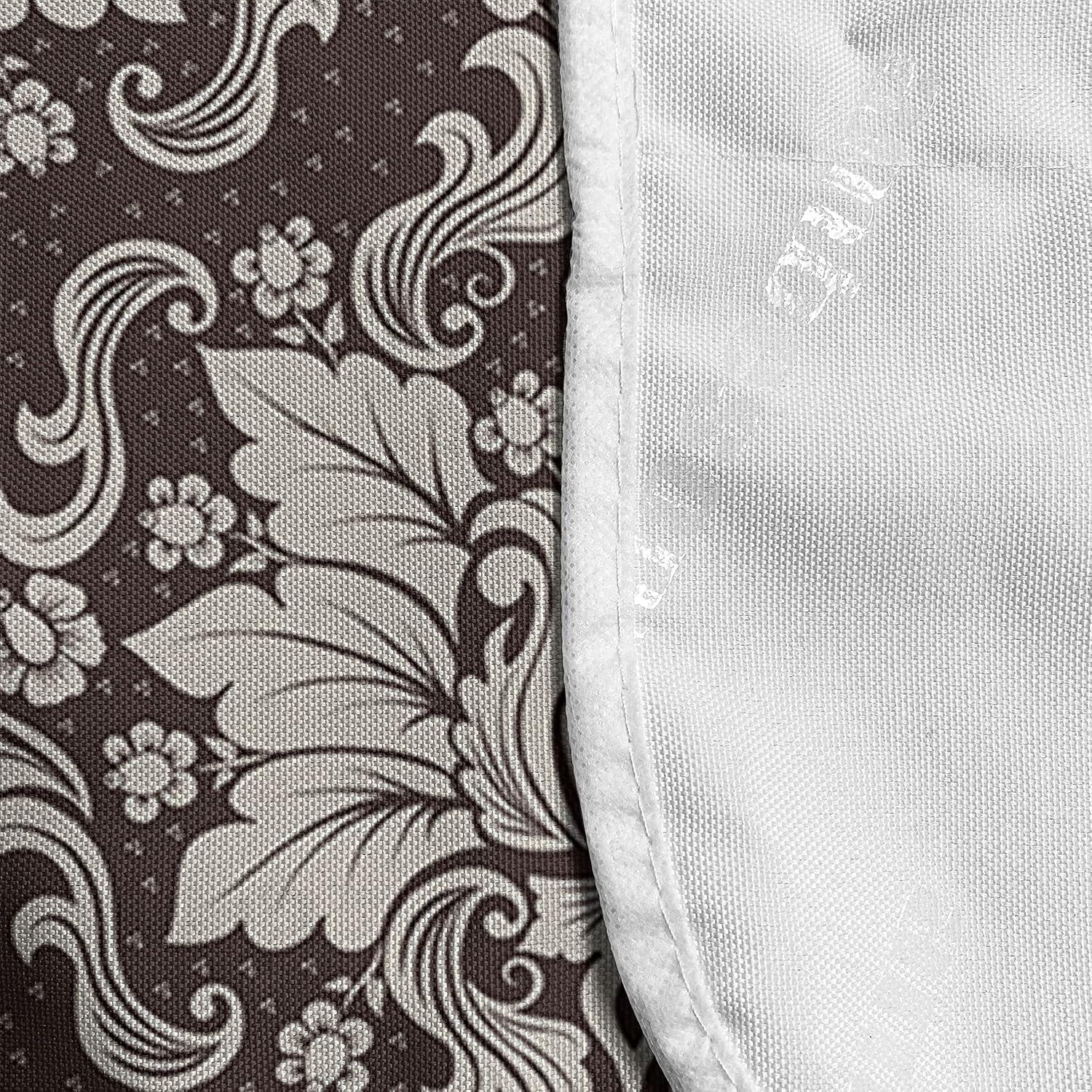 imageAmbesonne Romantic Microwave Oven Cover Gothic Hearts Tattoo Style Valentines Love Graffiti Grunge Illustration Water Resistant Organizer with Pockets for Kitchen 36 x 12 Pale Grey BlackBrown and Beige