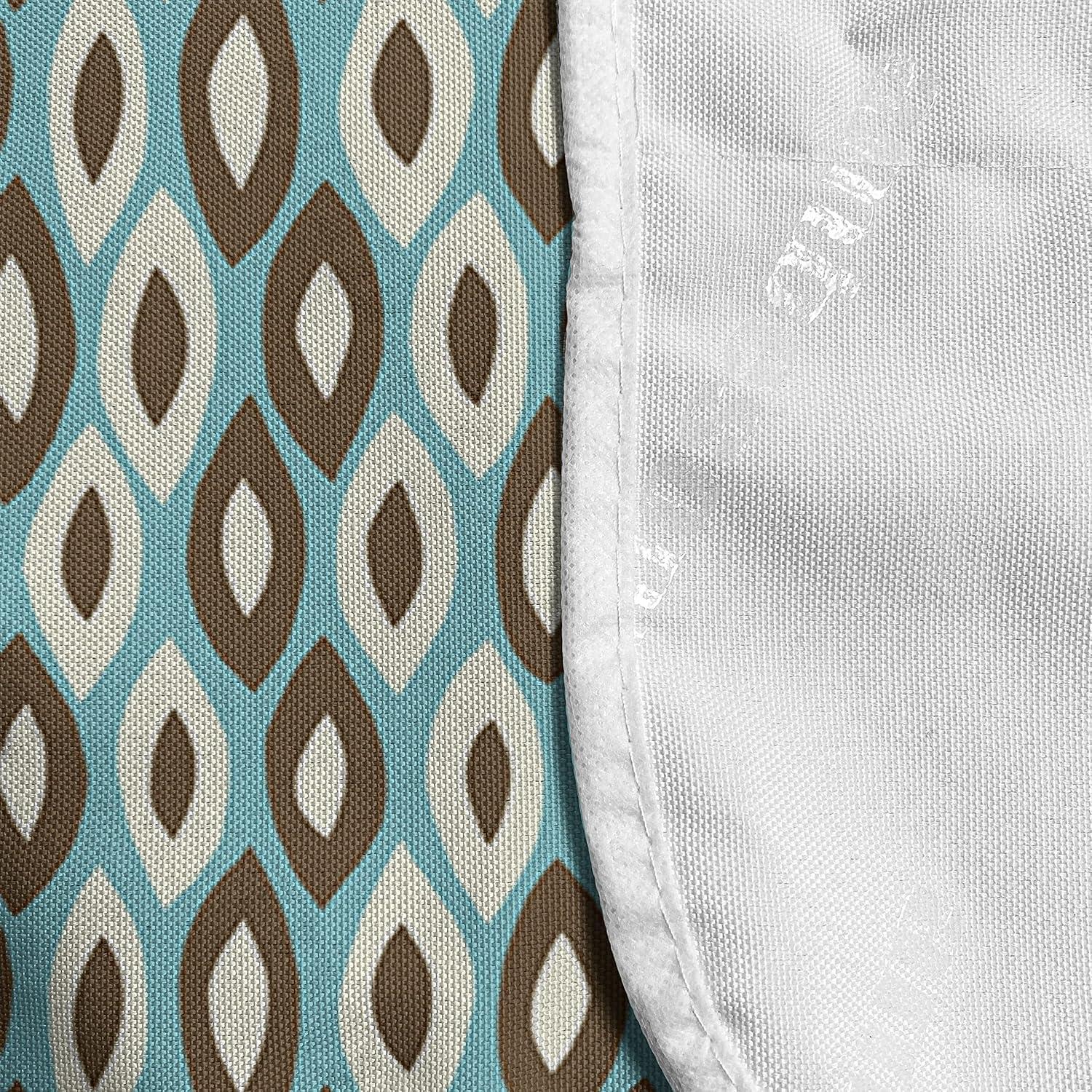 imageAmbesonne Romantic Microwave Oven Cover Gothic Hearts Tattoo Style Valentines Love Graffiti Grunge Illustration Water Resistant Organizer with Pockets for Kitchen 36 x 12 Pale Grey BlackTurquoise Brown Ivory