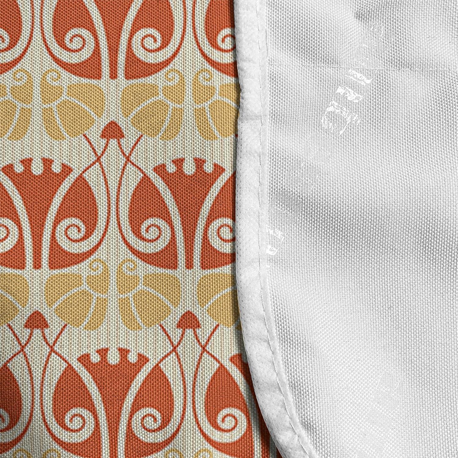 imageAmbesonne Romantic Microwave Oven Cover Gothic Hearts Tattoo Style Valentines Love Graffiti Grunge Illustration Water Resistant Organizer with Pockets for Kitchen 36 x 12 Pale Grey BlackOrange Mustard Yellow