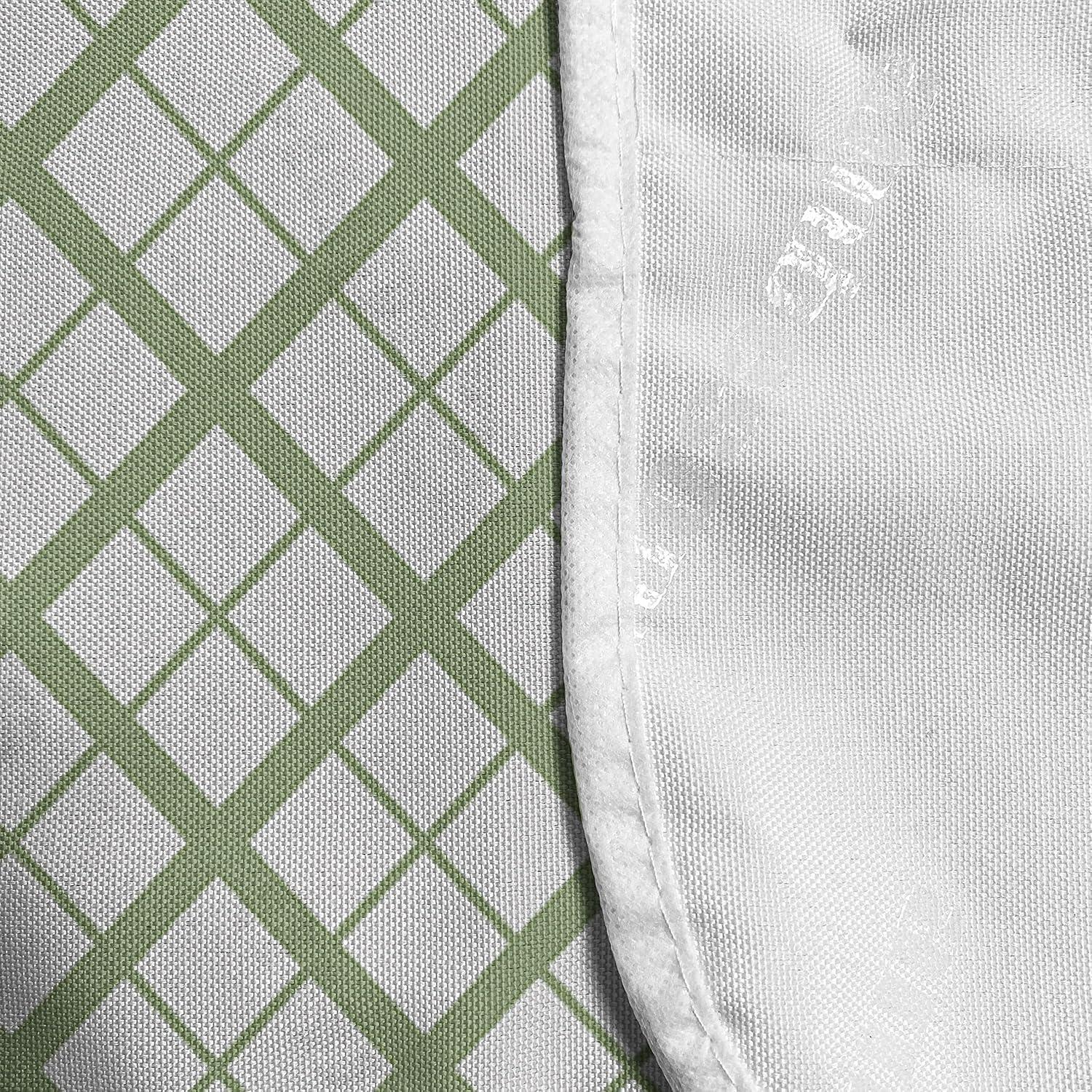 imageAmbesonne Romantic Microwave Oven Cover Heart Pattern Lovers Valentines Day Honeymoon Girls Doodle Design Water Resistant Organizer with Pockets for Kitchen 36 x 12 Orange WhitePistachio Green White