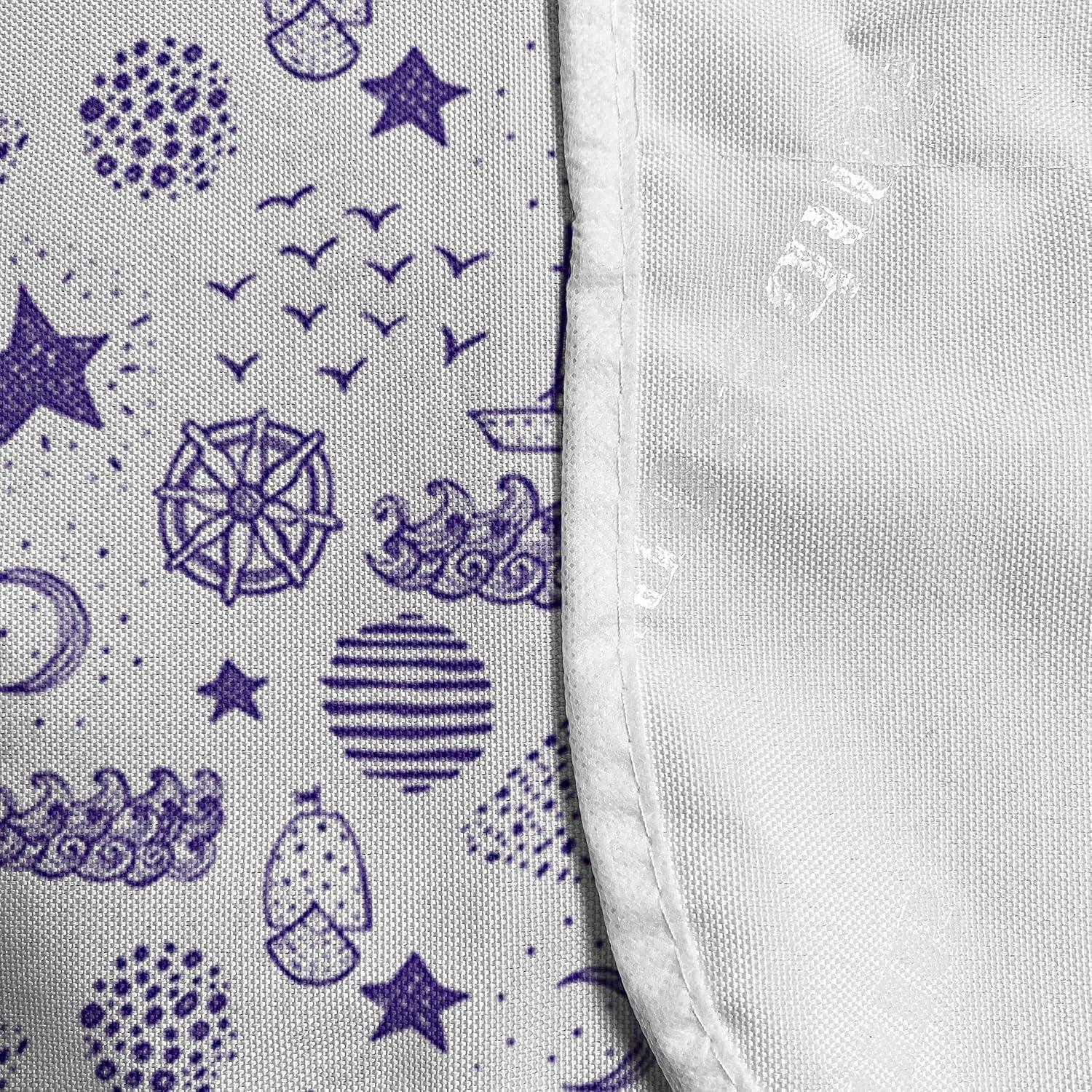 imageAmbesonne Romantic Microwave Oven Cover Heart Pattern Lovers Valentines Day Honeymoon Girls Doodle Design Water Resistant Organizer with Pockets for Kitchen 36 x 12 Orange WhitePurple