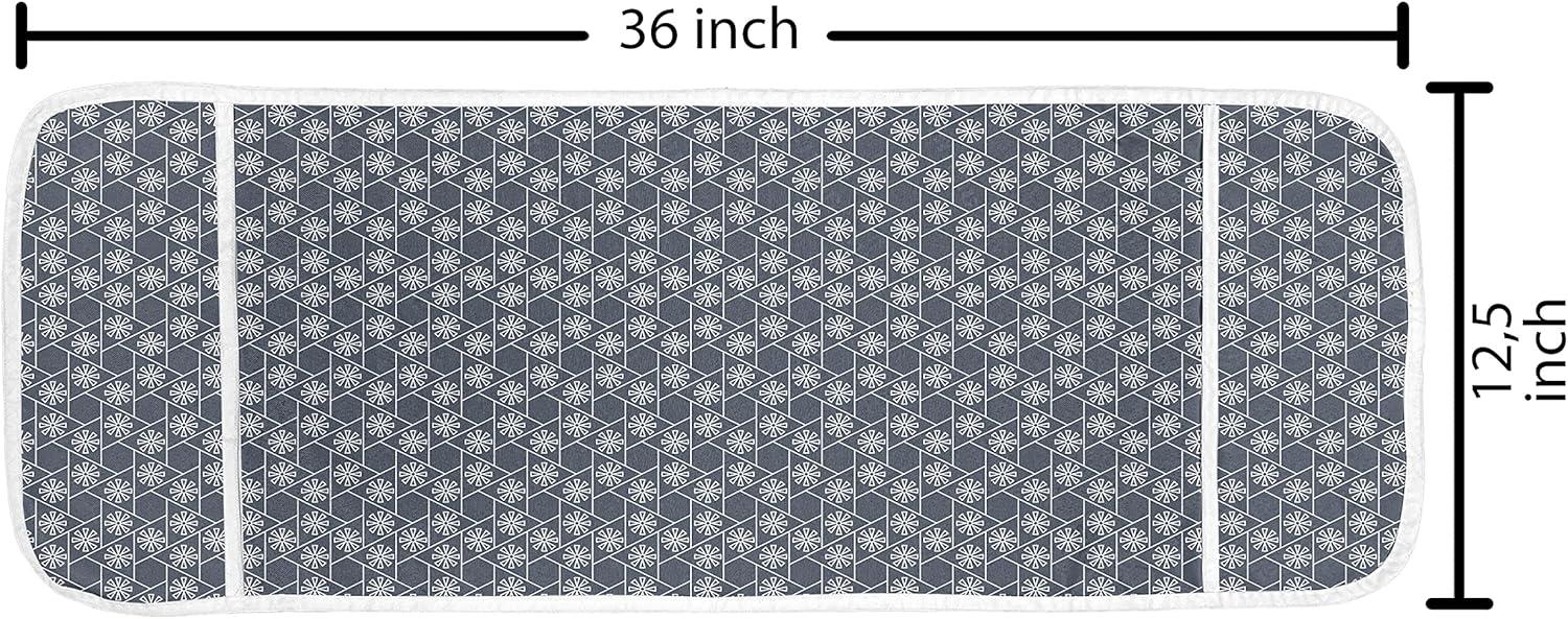 imageAmbesonne Romantic Microwave Oven Cover Heart Pattern Lovers Valentines Day Honeymoon Girls Doodle Design Water Resistant Organizer with Pockets for Kitchen 36 x 12 Orange WhiteCharcoal Grey Dark Blue