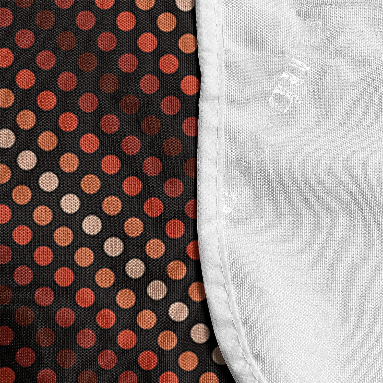 imageAmbesonne Romantic Microwave Oven Cover Heart Pattern Lovers Valentines Day Honeymoon Girls Doodle Design Water Resistant Organizer with Pockets for Kitchen 36 x 12 Orange WhiteDark Brown Vermilion
