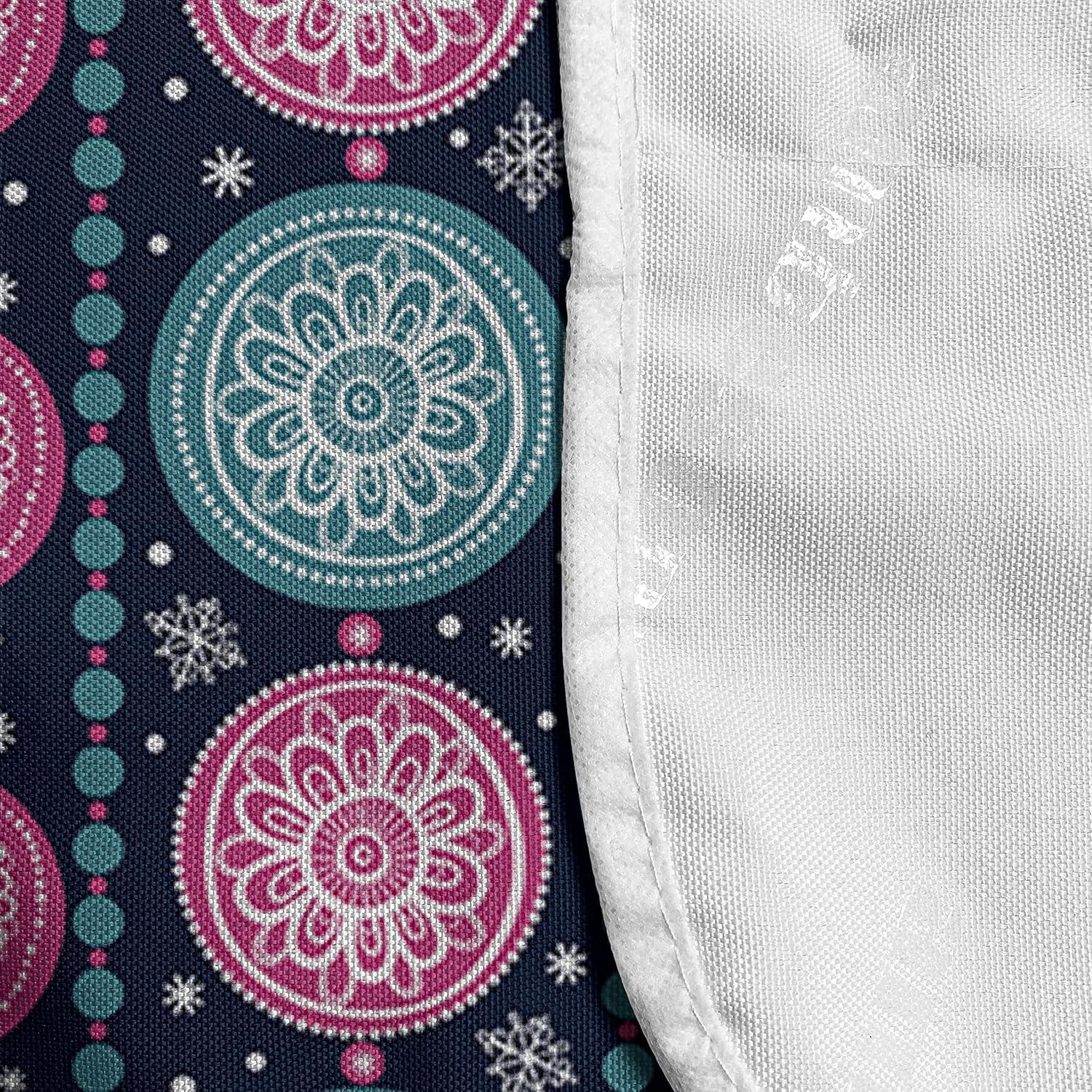 imageAmbesonne Romantic Microwave Oven Cover Valentines Day Style Rose Composition Love in Pastel Colors Water Resistant Organizer with Pockets for Kitchen 36 x 12 Aqua Dark Coral BeigeDark Blue Teal Pink