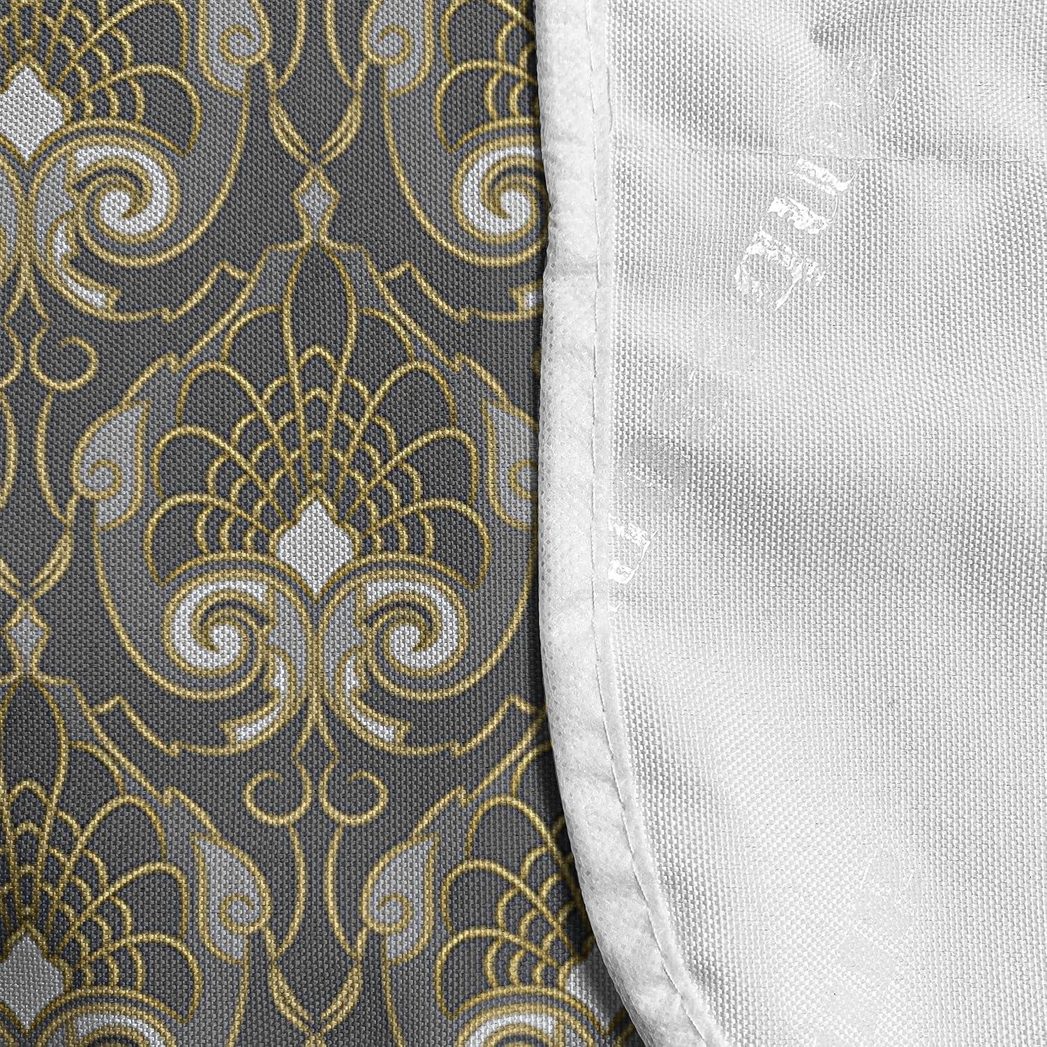 imageAmbesonne Romantic Microwave Oven Cover Valentines Day Style Rose Composition Love in Pastel Colors Water Resistant Organizer with Pockets for Kitchen 36 x 12 Aqua Dark Coral BeigeGrey and Yellow