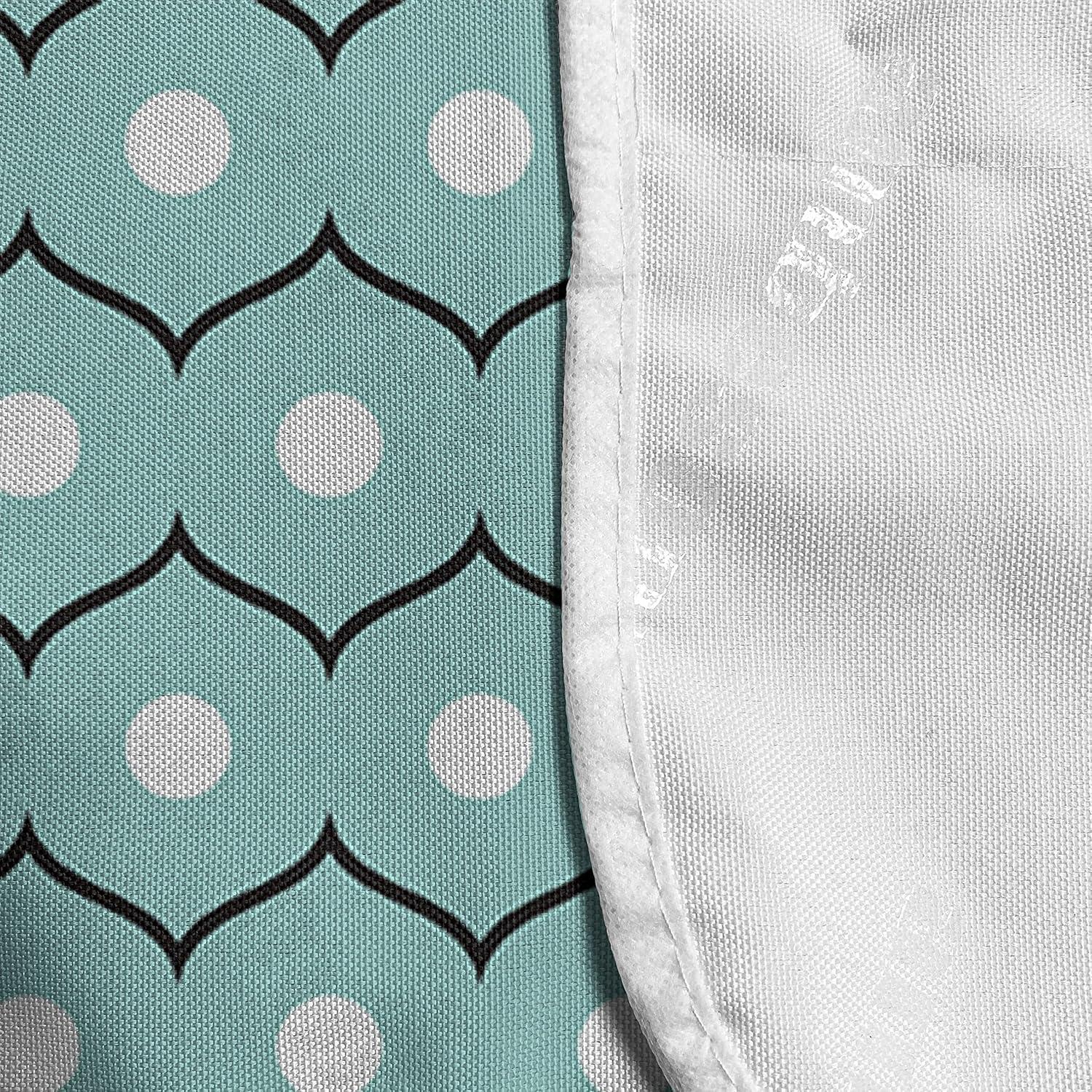 imageAmbesonne Romantic Microwave Oven Cover Valentines Day Style Rose Composition Love in Pastel Colors Water Resistant Organizer with Pockets for Kitchen 36 x 12 Aqua Dark Coral BeigeSeafoam Black White