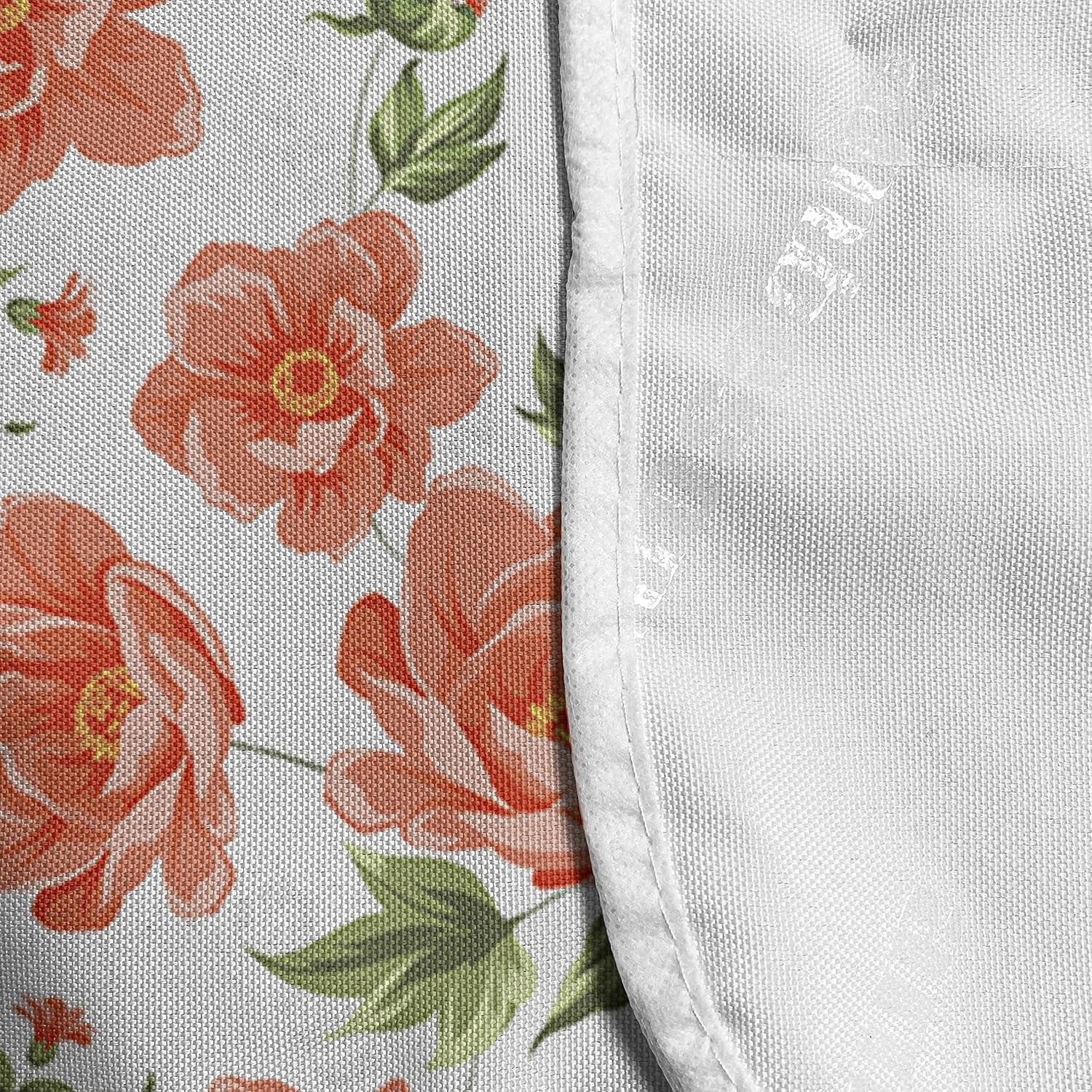 imageAmbesonne Romantic Microwave Oven Cover Valentines Day Style Rose Composition Love in Pastel Colors Water Resistant Organizer with Pockets for Kitchen 36 x 12 Aqua Dark Coral BeigeReseda Green Salmon