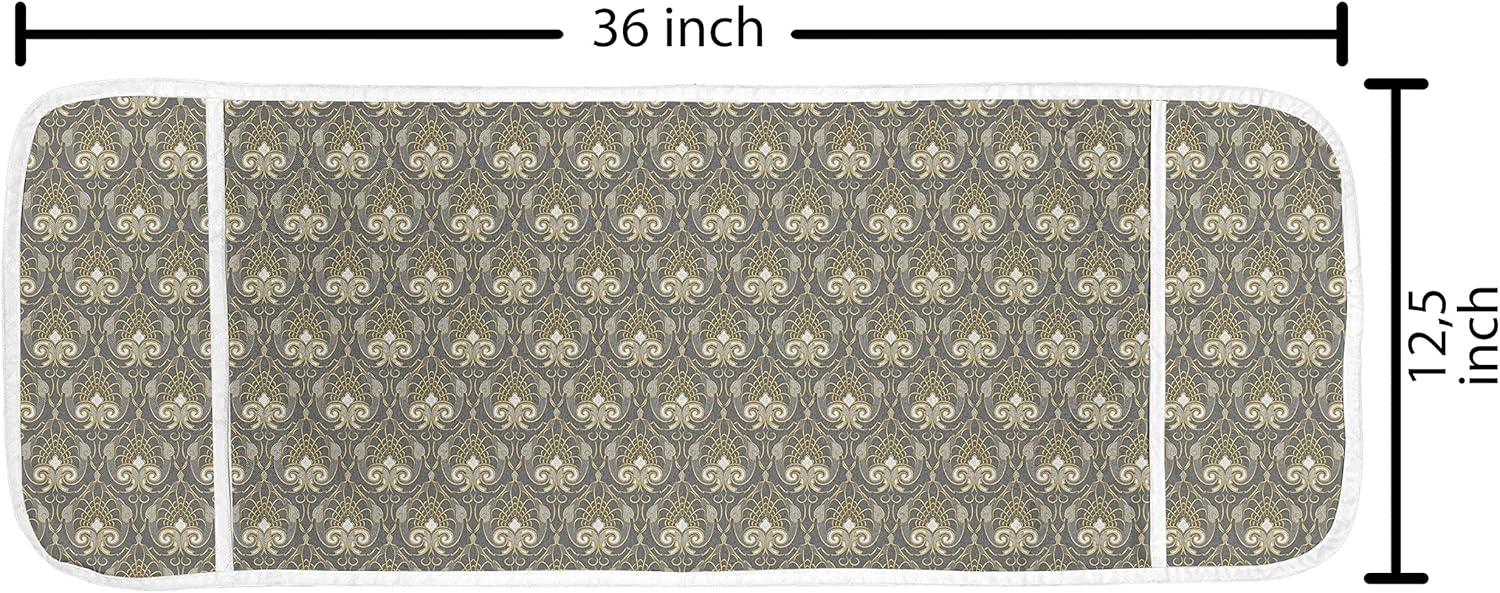 imageAmbesonne Romantic Microwave Oven Cover Valentines Day Style Rose Composition Love in Pastel Colors Water Resistant Organizer with Pockets for Kitchen 36 x 12 Aqua Dark Coral BeigeGrey and Yellow