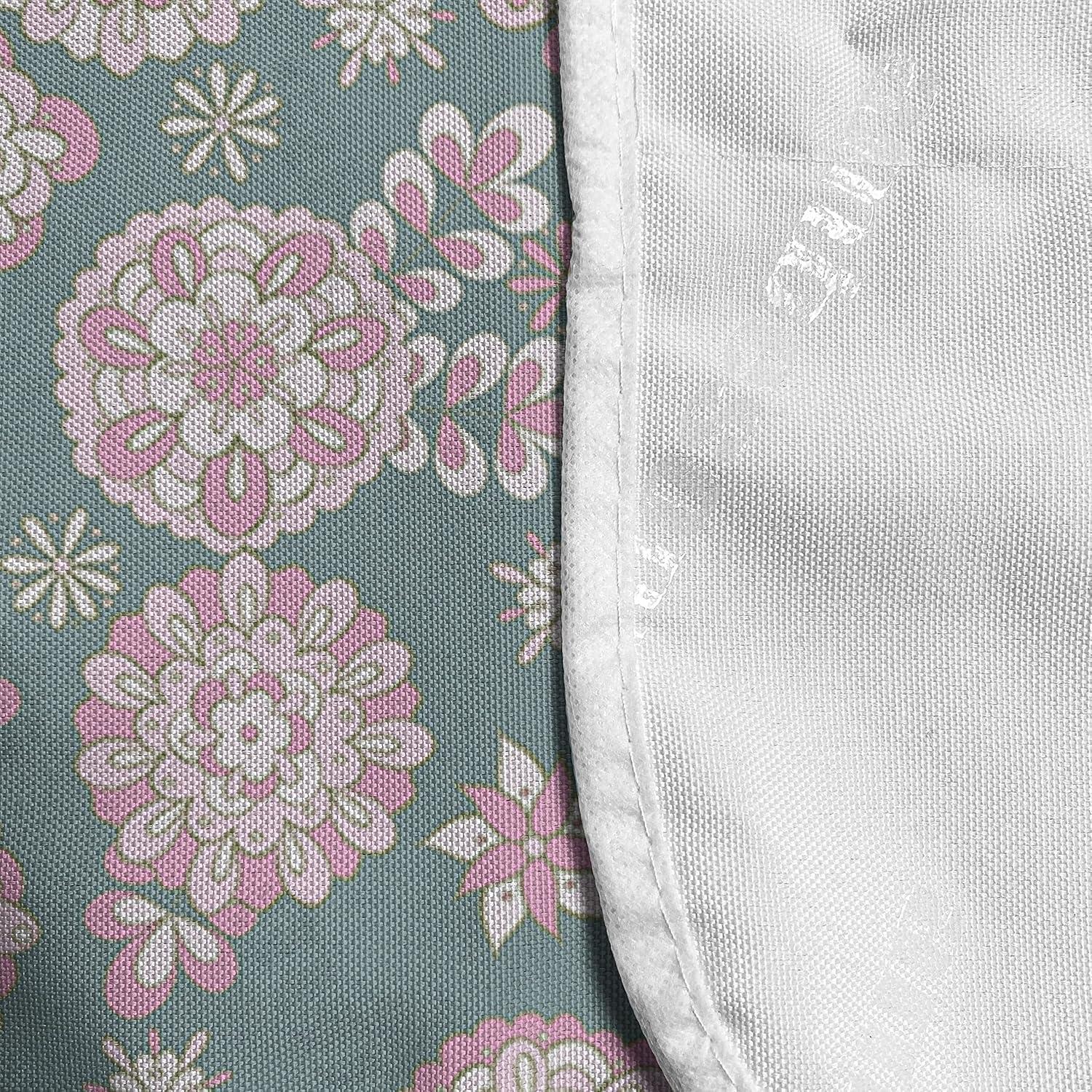 imageAmbesonne Romantic Microwave Oven Cover Valentines Day Style Rose Composition Love in Pastel Colors Water Resistant Organizer with Pockets for Kitchen 36 x 12 Aqua Dark Coral BeigeSlate Blue Pale Pink