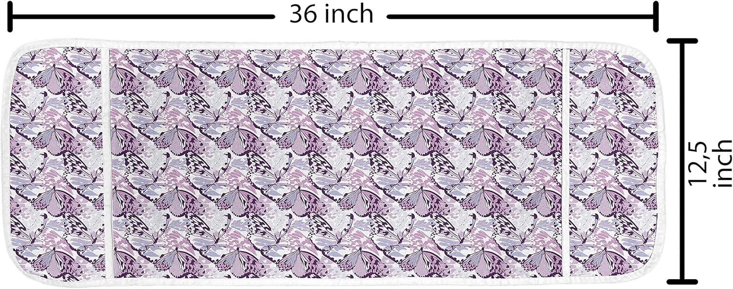 imageAmbesonne Romantic Microwave Oven Cover Valentines Day Style Rose Composition Love in Pastel Colors Water Resistant Organizer with Pockets for Kitchen 36 x 12 Aqua Dark Coral BeigeLavender Lilac Violet