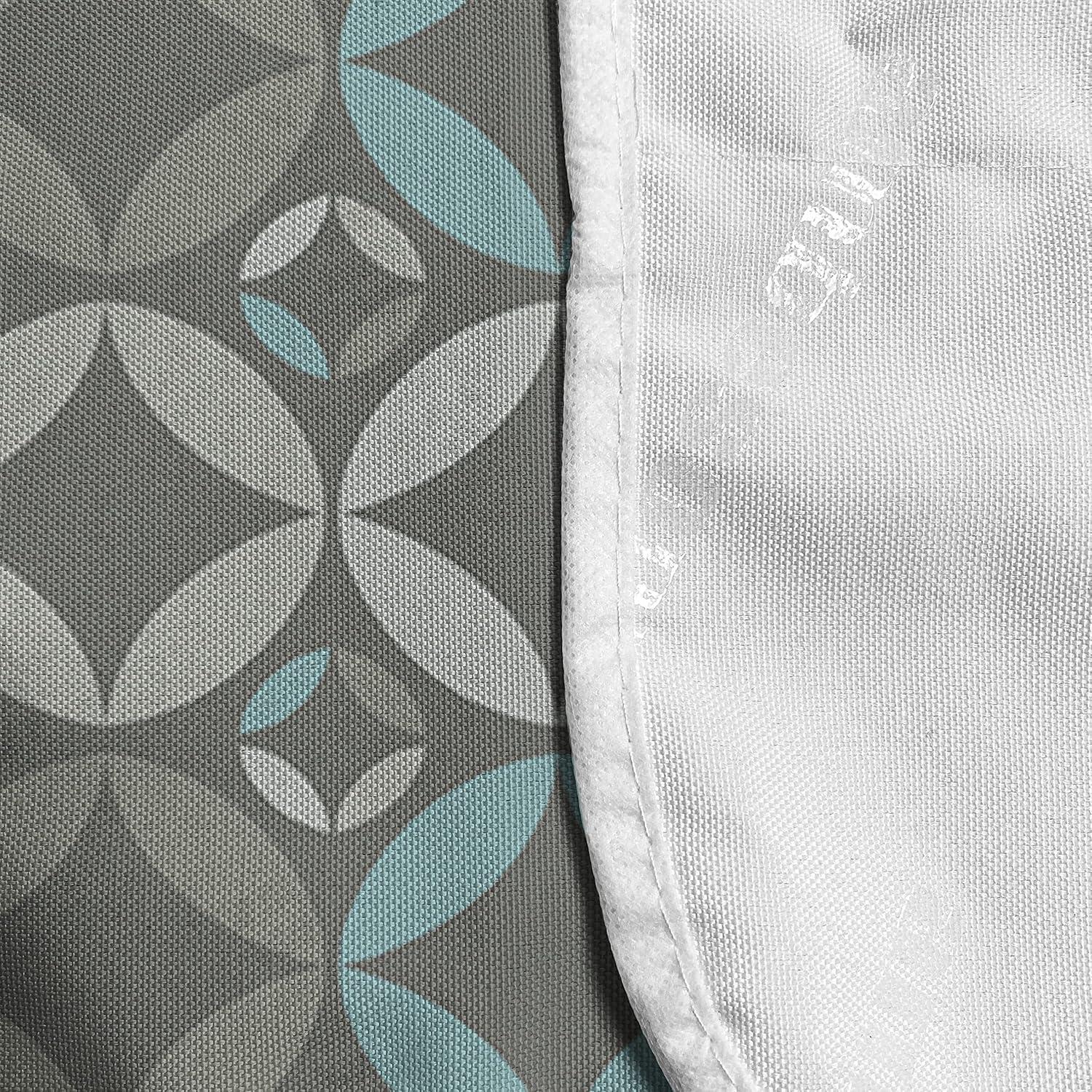 imageAmbesonne Romantic Microwave Oven Cover Valentines Day Style Rose Composition Love in Pastel Colors Water Resistant Organizer with Pockets for Kitchen 36 x 12 Aqua Dark Coral BeigeGrey Pale Blue Pale Grey