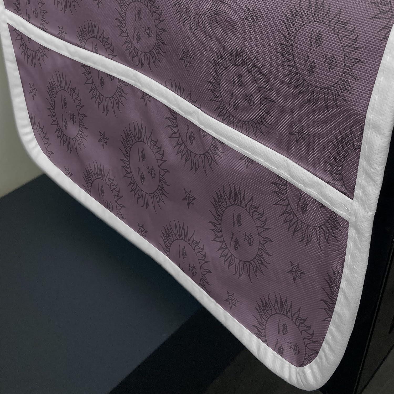 imageAmbesonne Romantic Microwave Oven Cover Valentines Day Style Rose Composition Love in Pastel Colors Water Resistant Organizer with Pockets for Kitchen 36 x 12 Aqua Dark Coral BeigeDark Mauve