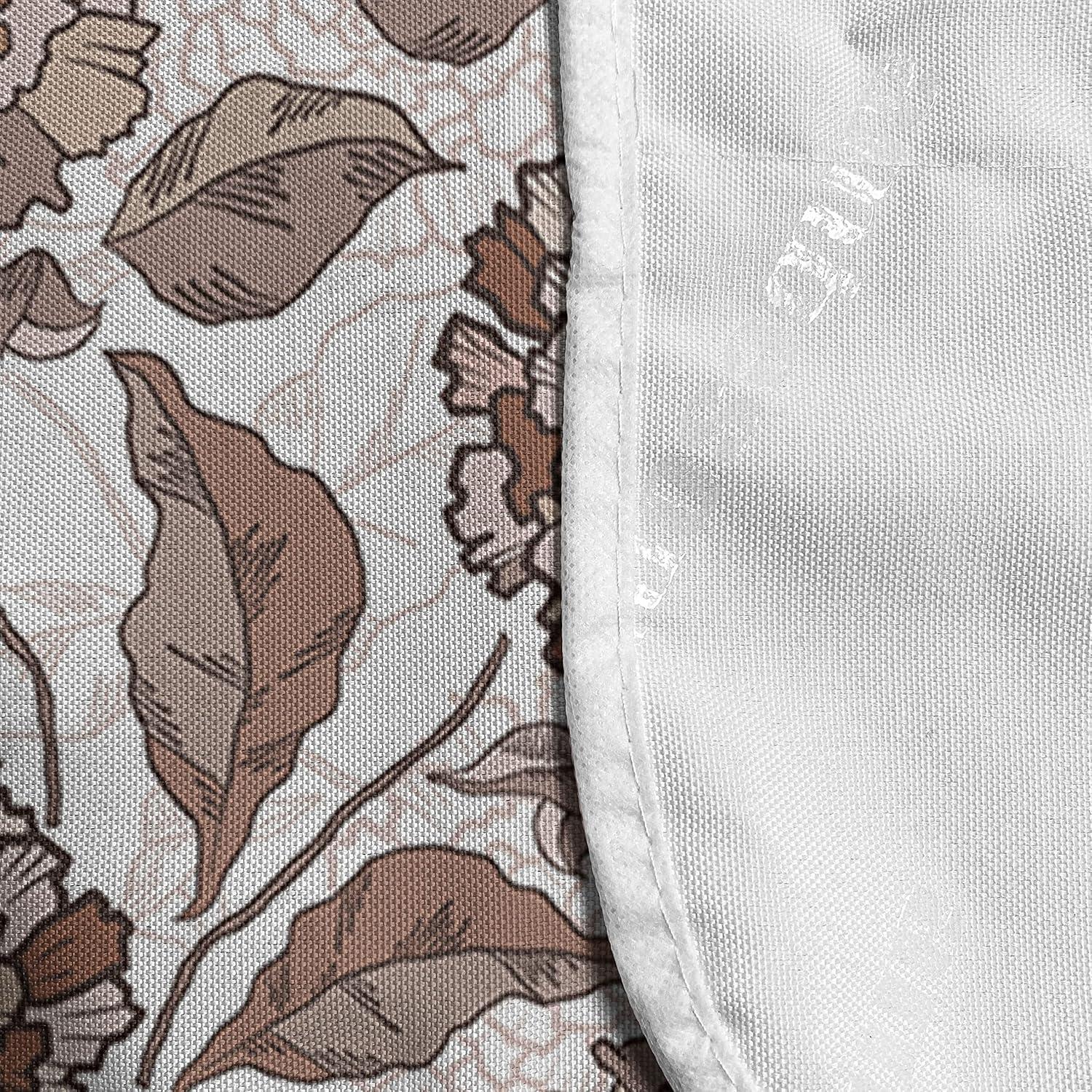 imageAmbesonne Romantic Microwave Oven Cover Valentines Day Style Rose Composition Love in Pastel Colors Water Resistant Organizer with Pockets for Kitchen 36 x 12 Aqua Dark Coral BeigeWarm Taupe Umber Blush