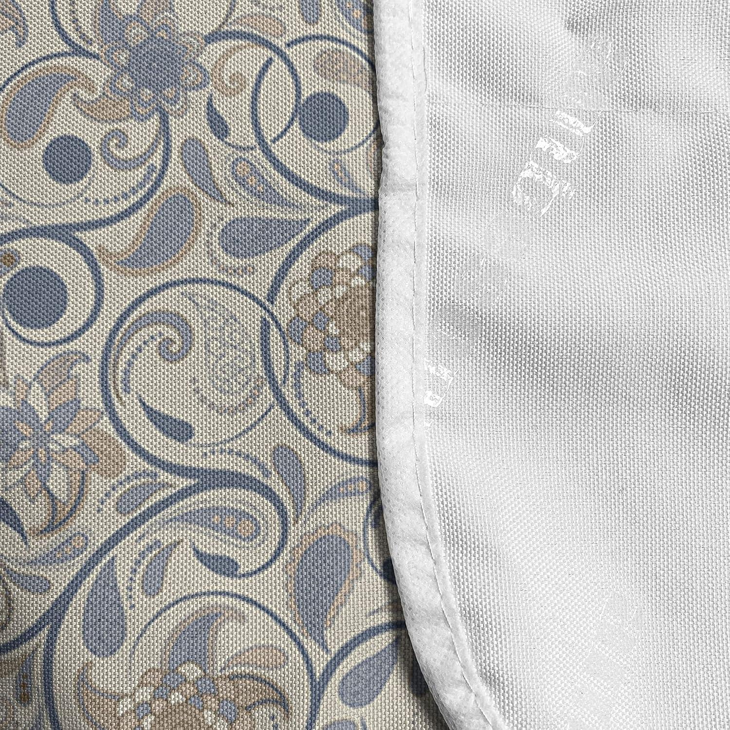 imageAmbesonne Romantic Microwave Oven Cover Valentines Day Style Rose Composition Love in Pastel Colors Water Resistant Organizer with Pockets for Kitchen 36 x 12 Aqua Dark Coral BeigeBeige Tan Slate Blue