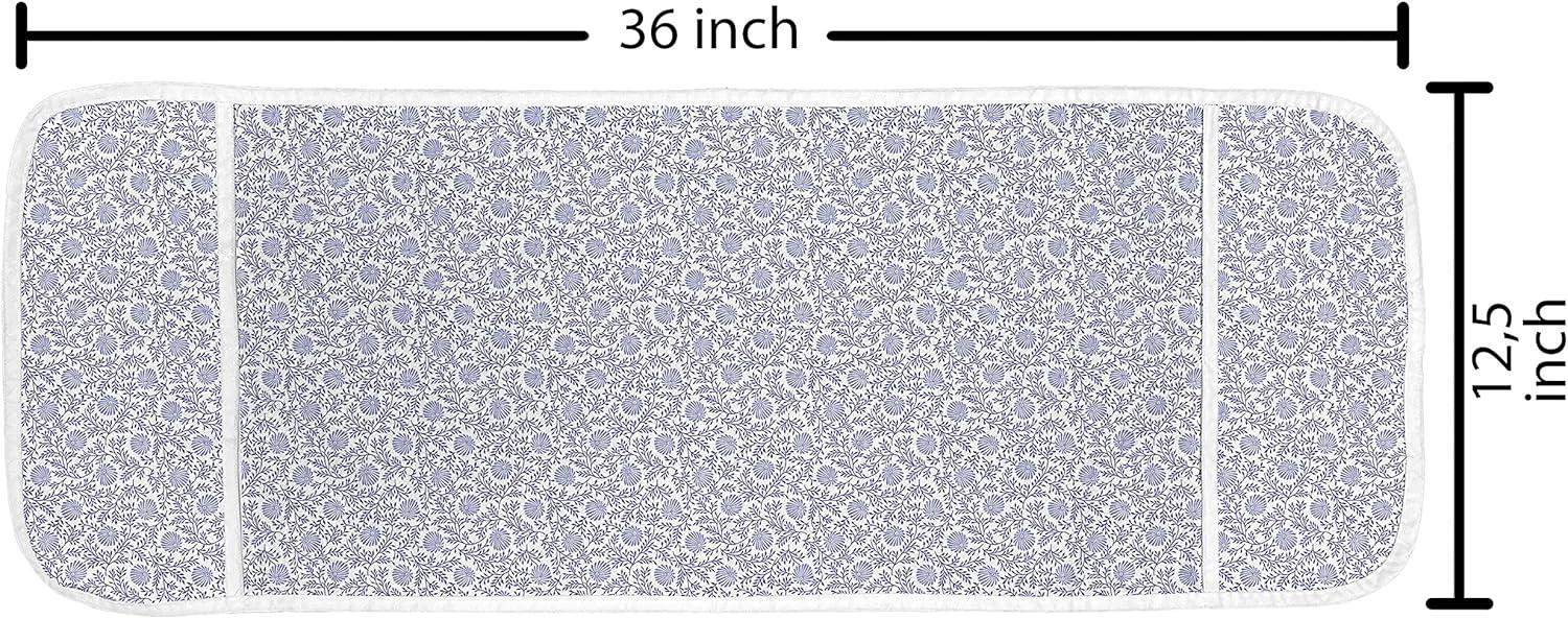 imageAmbesonne Romantic Microwave Oven Cover Valentines Day Style Rose Composition Love in Pastel Colors Water Resistant Organizer with Pockets for Kitchen 36 x 12 Aqua Dark Coral BeigeDark Blue Muave White