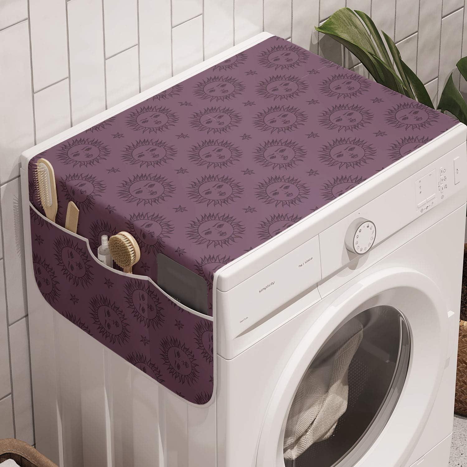imageAmbesonne Romantic Microwave Oven Cover Valentines Day Style Rose Composition Love in Pastel Colors Water Resistant Organizer with Pockets for Kitchen 36 x 12 Aqua Dark Coral BeigeDark Mauve
