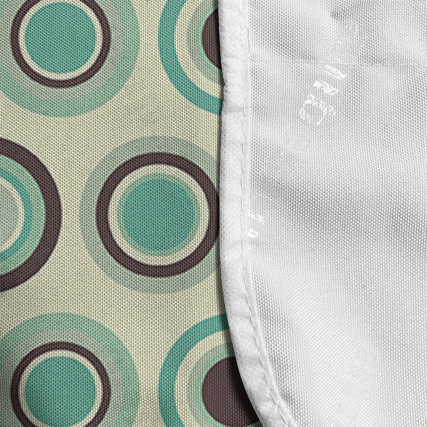 imageAmbesonne Romantic Microwave Oven Cover Valentines Day Style Rose Composition Love in Pastel Colors Water Resistant Organizer with Pockets for Kitchen 36 x 12 Aqua Dark Coral BeigeDark Taupe Mint Green