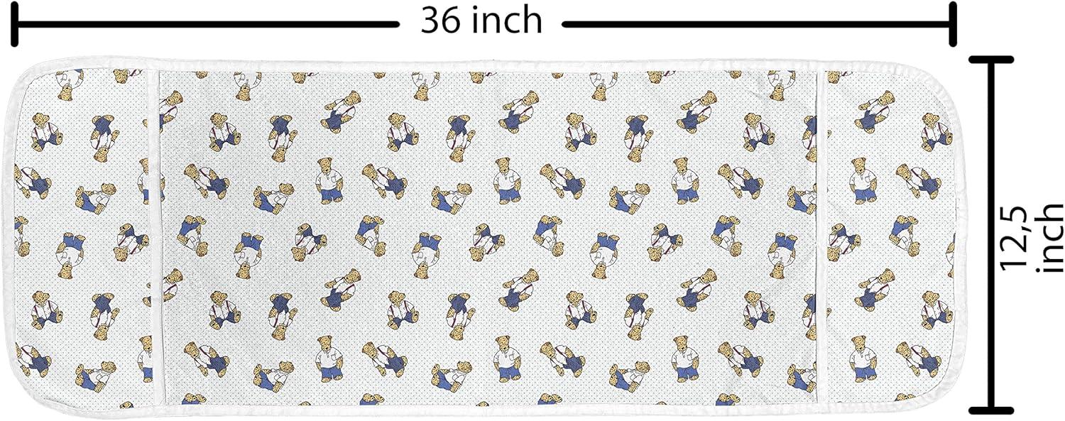 imageAmbesonne Romantic Microwave Oven Cover Valentines Day Style Rose Composition Love in Pastel Colors Water Resistant Organizer with Pockets for Kitchen 36 x 12 Aqua Dark Coral BeigeViolet Blue Pale Brown