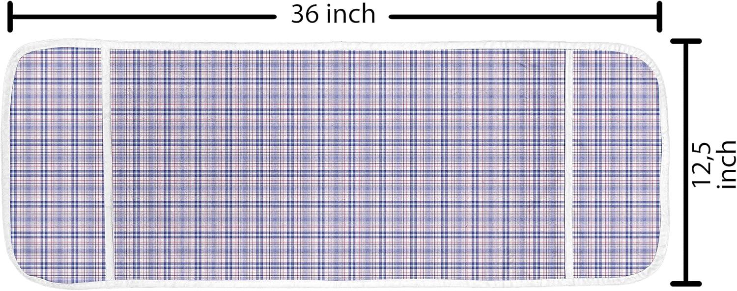 imageAmbesonne Rose Microwave Oven Cover Valentines Day Retro Style Petals with Leaves Ornamental Growth Pattern Water Resistant Organizer with Pockets for Kitchen 36 x 12 Ruby Hunter Green BlackViolet Blue White Pink