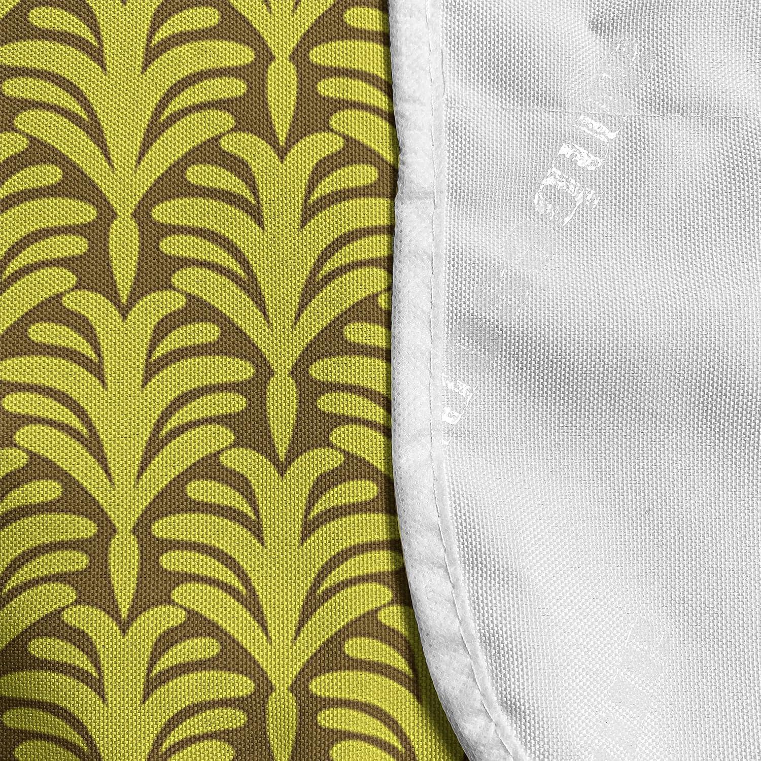 imageAmbesonne Roses Microwave Oven Cover Flowers Petals and Buds on Plain Backdrop Valentines Day Themed Print Water Resistant Organizer with Pockets for Kitchen 36 x 12 Vermilion Emerald WhitePale Coffee Yellow