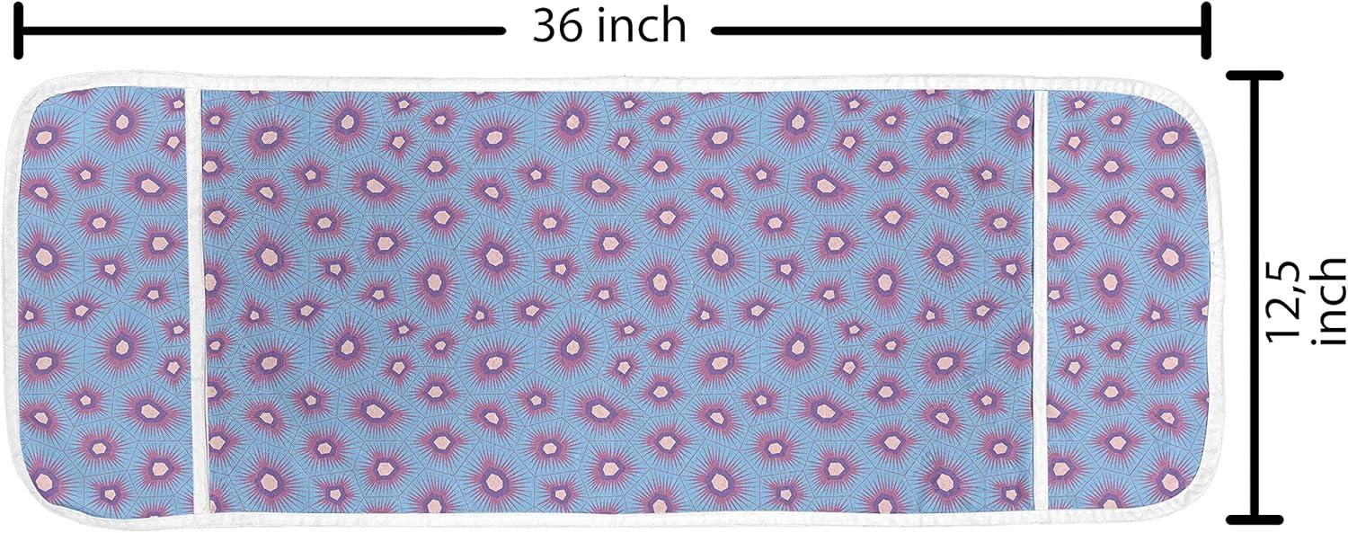 imageAmbesonne Roses Microwave Oven Cover Flowers Petals and Buds on Plain Backdrop Valentines Day Themed Print Water Resistant Organizer with Pockets for Kitchen 36 x 12 Vermilion Emerald WhiteSky Blue Fuchsia