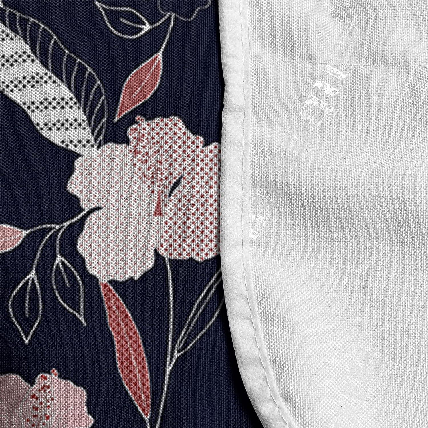 imageAmbesonne Roses Microwave Oven Cover Flowers Petals and Buds on Plain Backdrop Valentines Day Themed Print Water Resistant Organizer with Pockets for Kitchen 36 x 12 Vermilion Emerald WhiteIndigo Pale Ruby