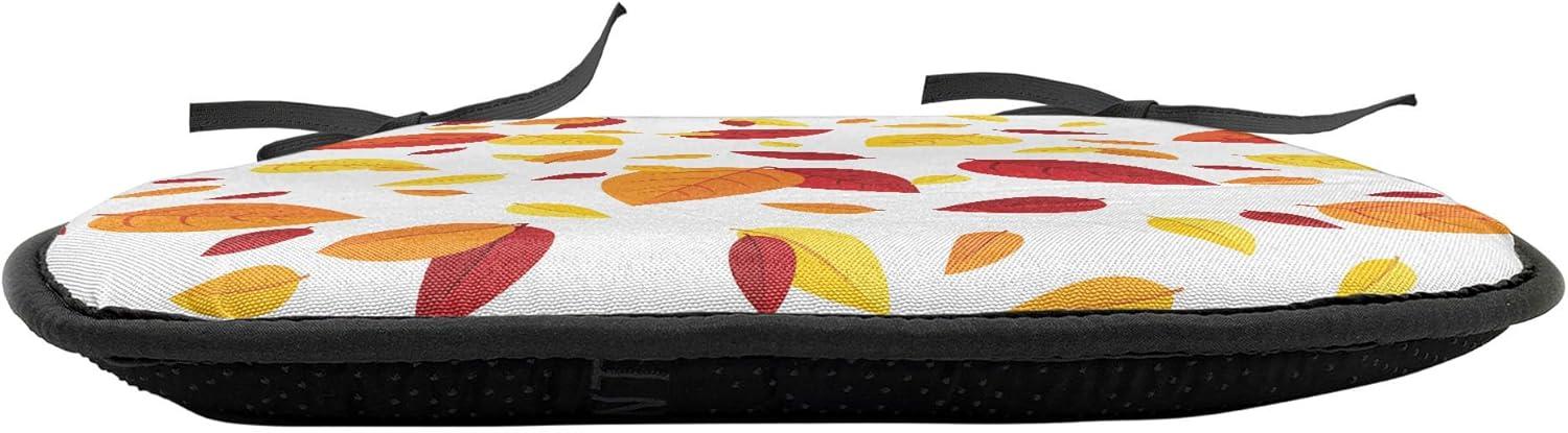 imageAmbesonne Teal Chair Seating Cushion Set of 6 Crystal Hearts and Gemstone Valentines Day Celebrating Romantic Print AntiSlip Seat Padding for Kitchen amp Patio 16x16 Red Fuchsia TealRed Orange Yellow