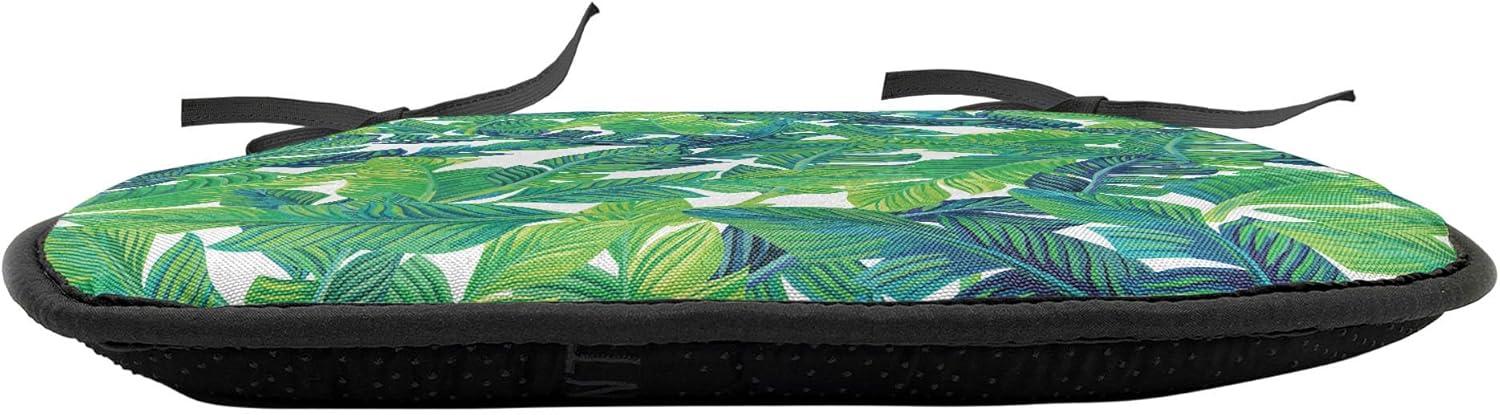imageAmbesonne Valentines Chair Seating Cushion Set of 2 Arrows of Cupid Mythological Concepts Hearts with Love and Adoration Themes AntiSlip Seat Padding for Kitchen amp Patio 16x16 Black Red WhiteWhite and Green