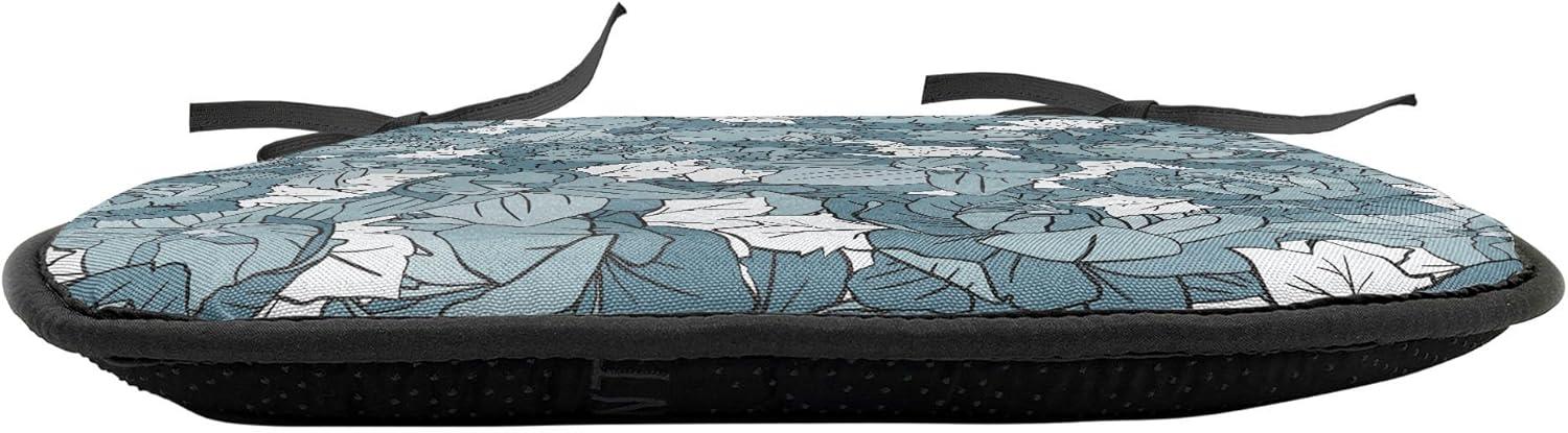 imageAmbesonne Valentines Chair Seating Cushion Set of 2 Arrows of Cupid Mythological Concepts Hearts with Love and Adoration Themes AntiSlip Seat Padding for Kitchen amp Patio 16x16 Black Red WhiteSlate Blue and White